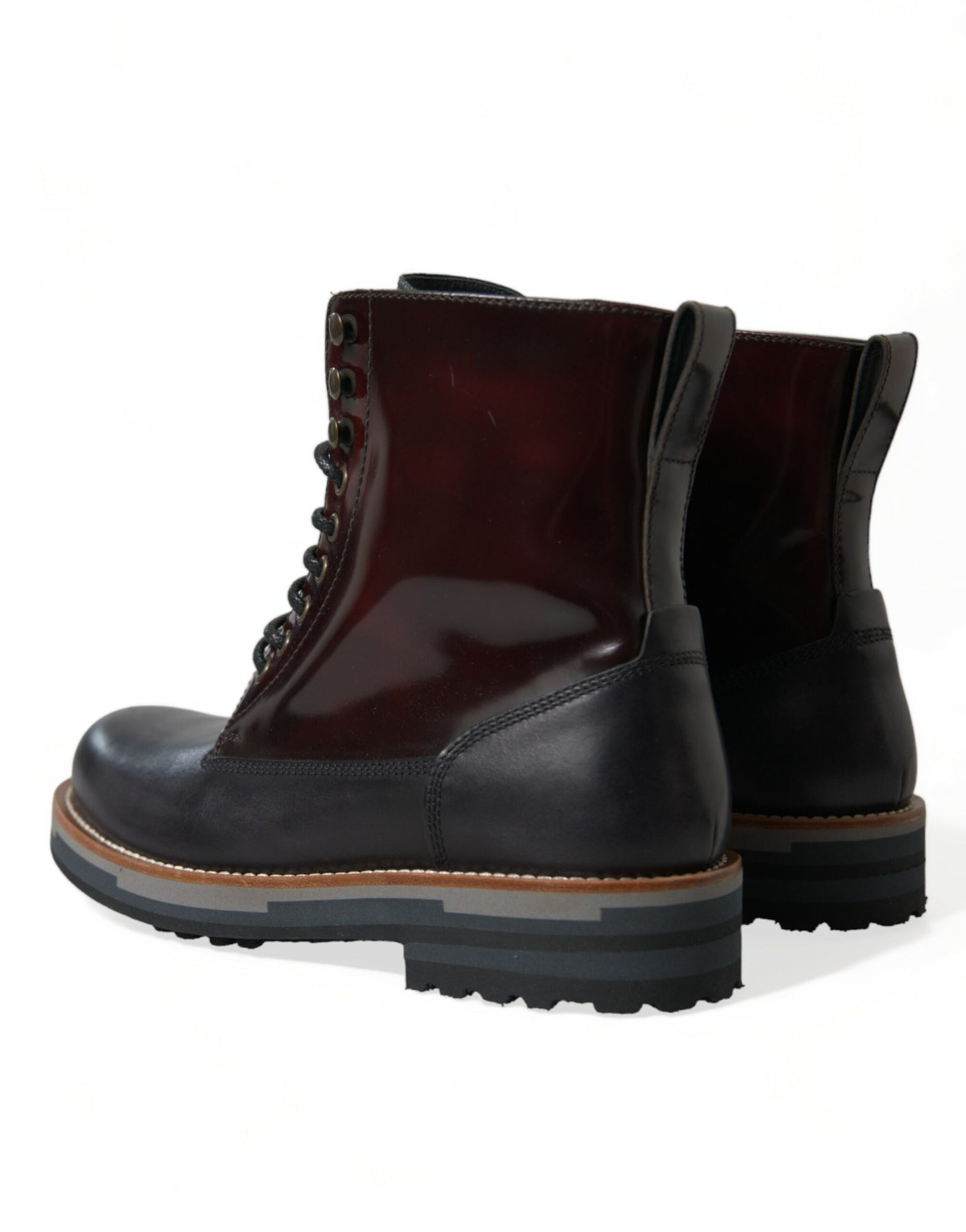 Botas militares de combate de cuero negro