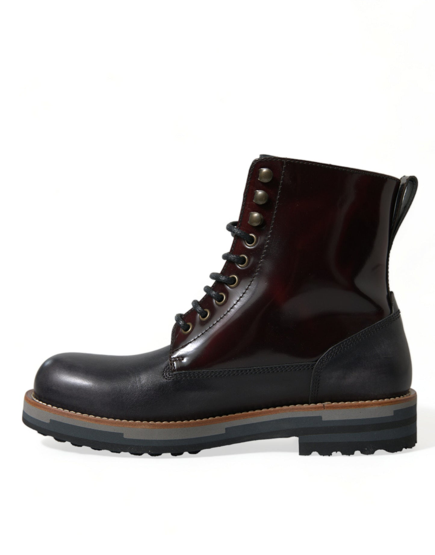 Botas militares de combate de cuero negro