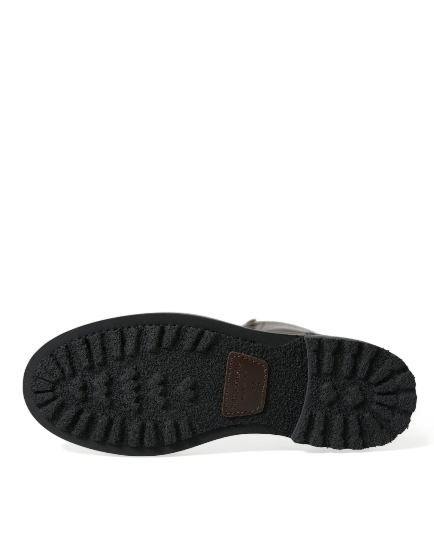 Botas militares de combate de cuero negro