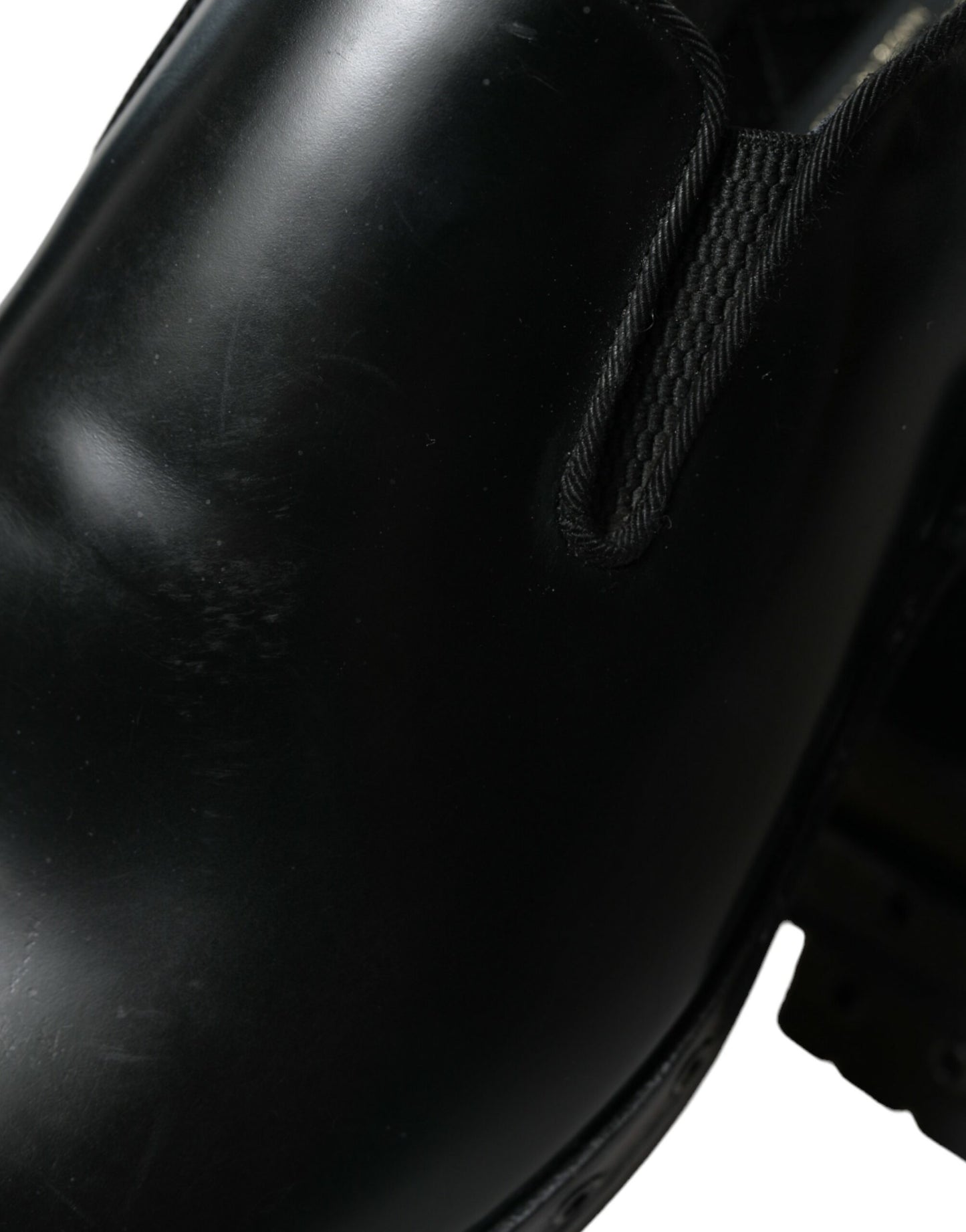 Mocasines de vestir de cuero negro con tachuelas