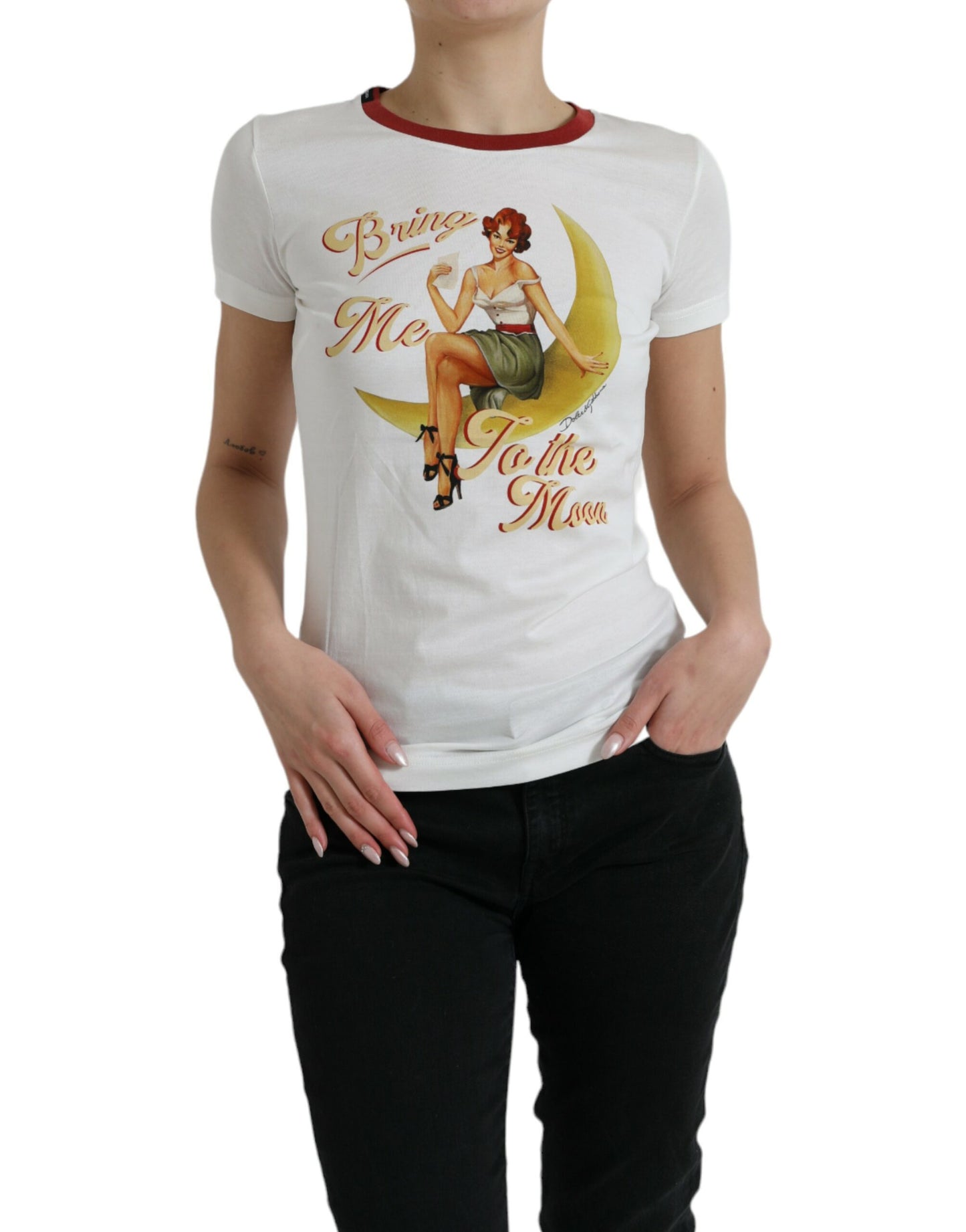 Camiseta blanca Bring Me To The Moon