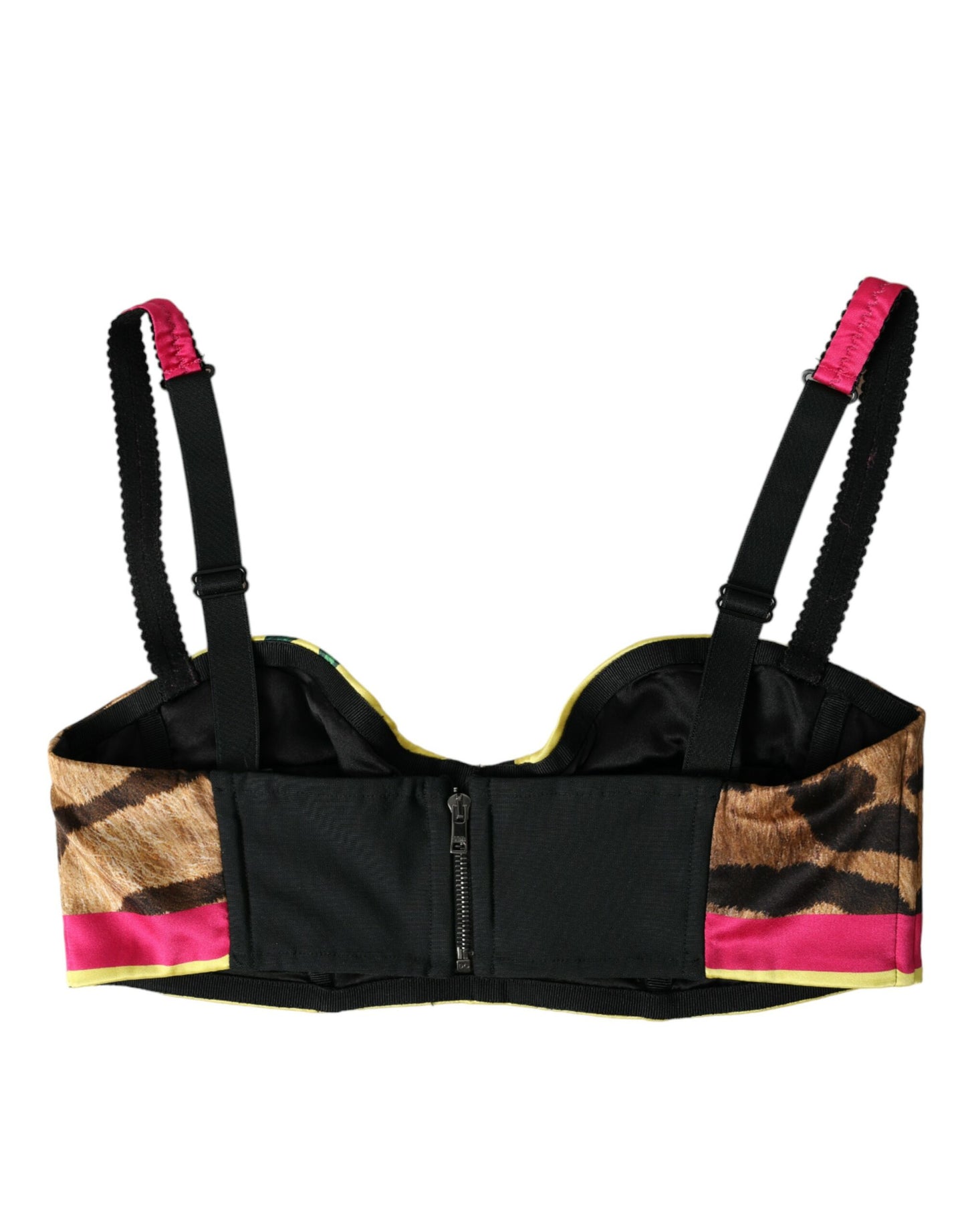 Top corto sin mangas con estampado floral multicolor