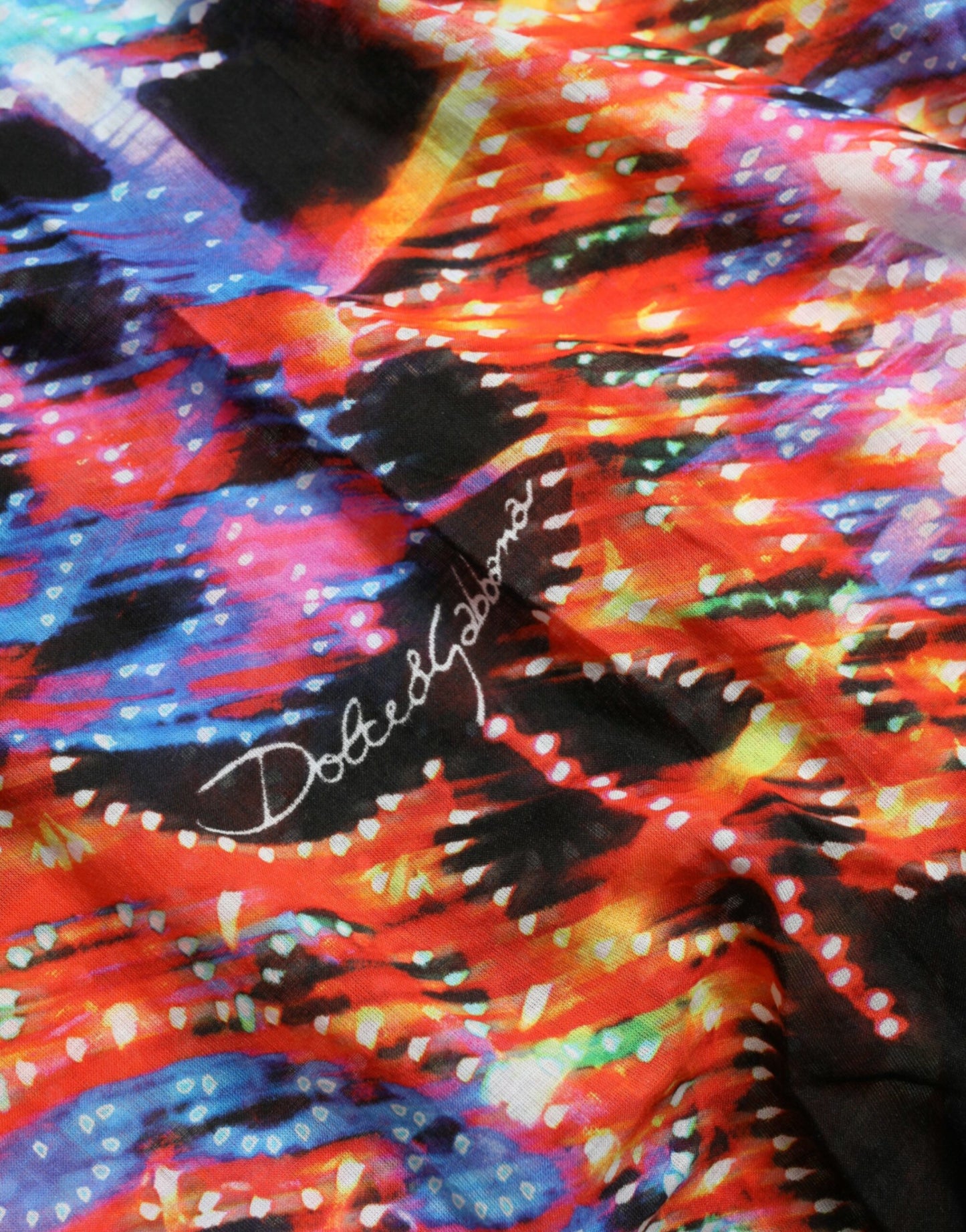 T-shirt en coton à imprimé Luminarie multicolore