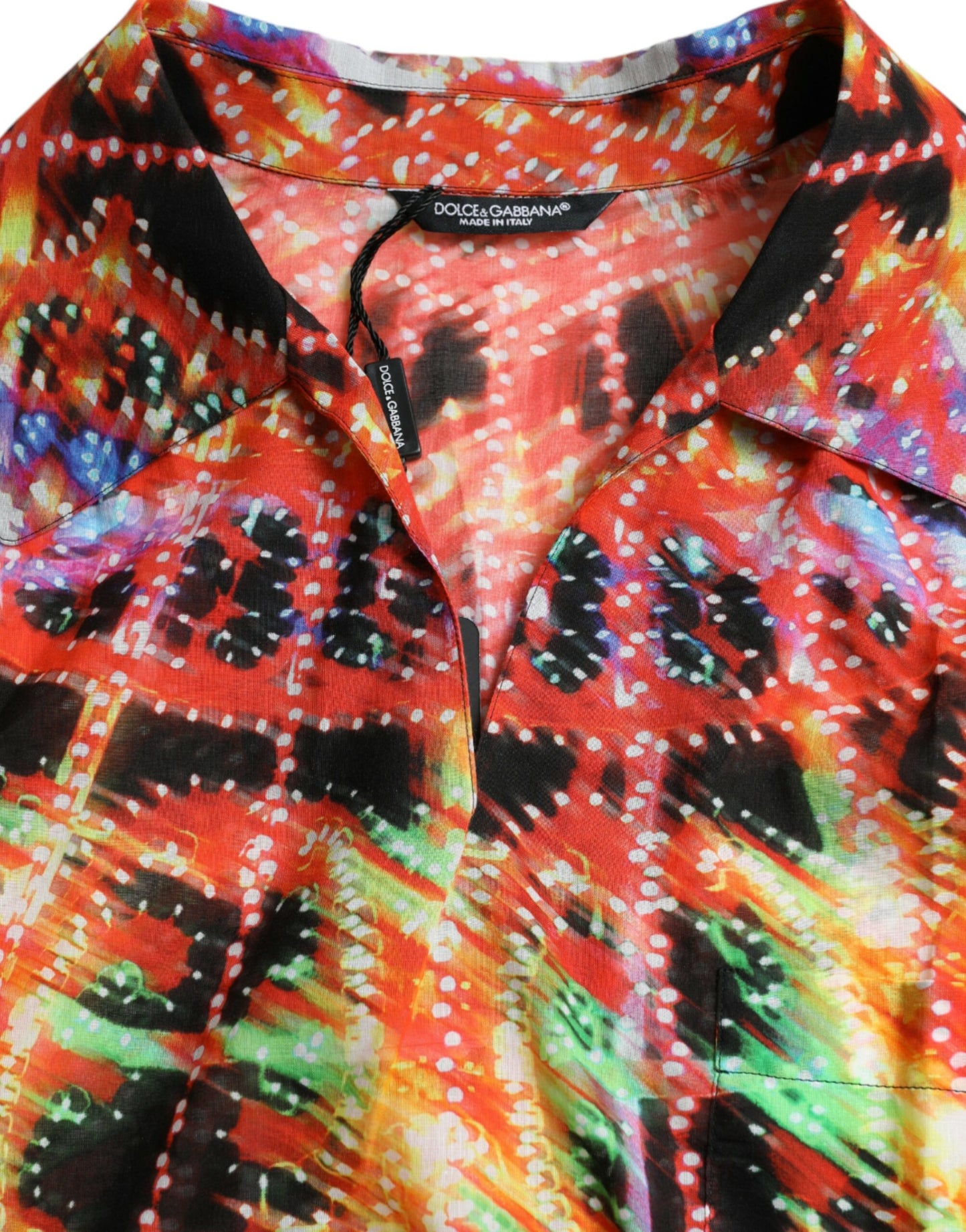 T-shirt en coton à imprimé Luminarie multicolore