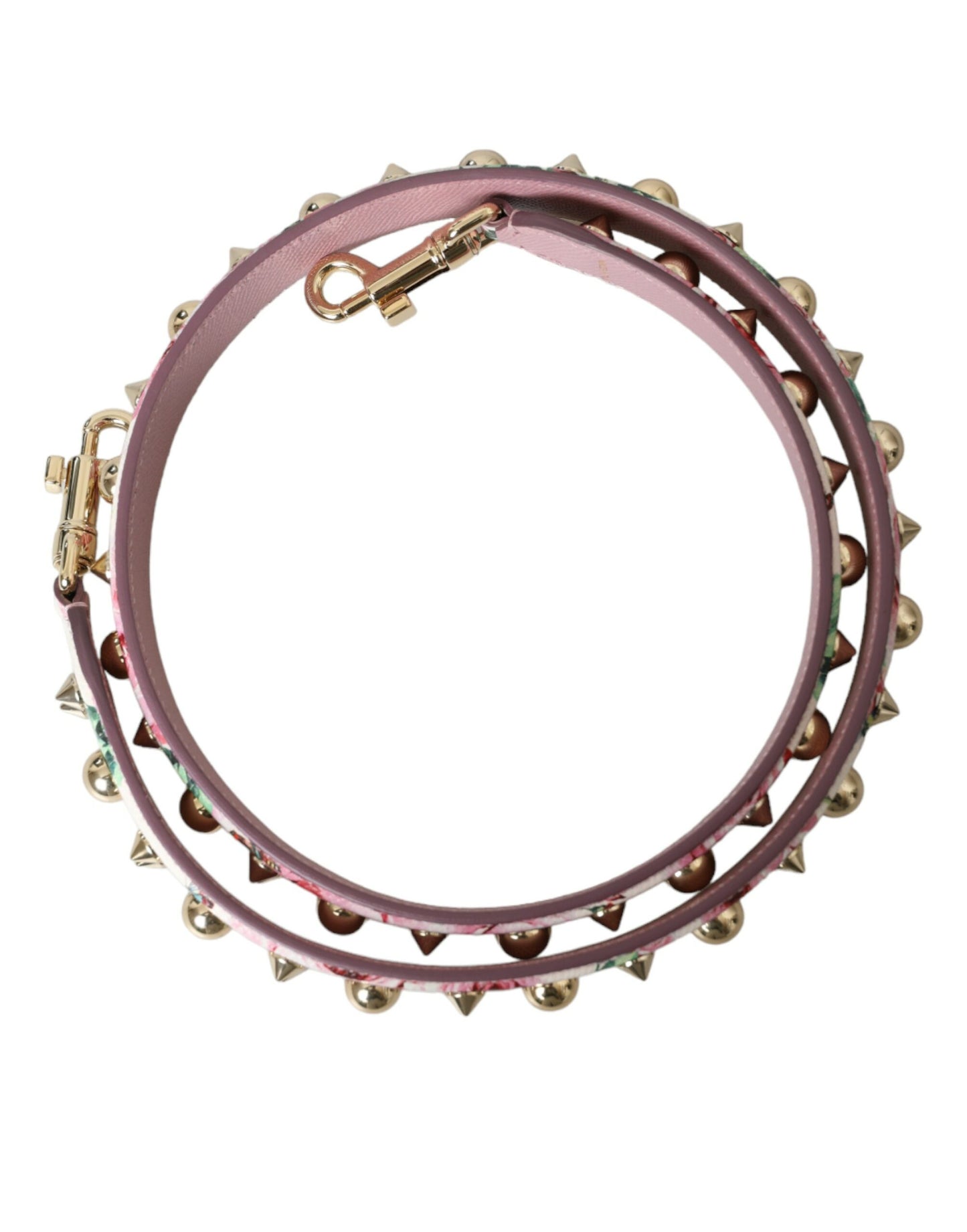 Correa de hombro con accesorio floral rosa para bolso