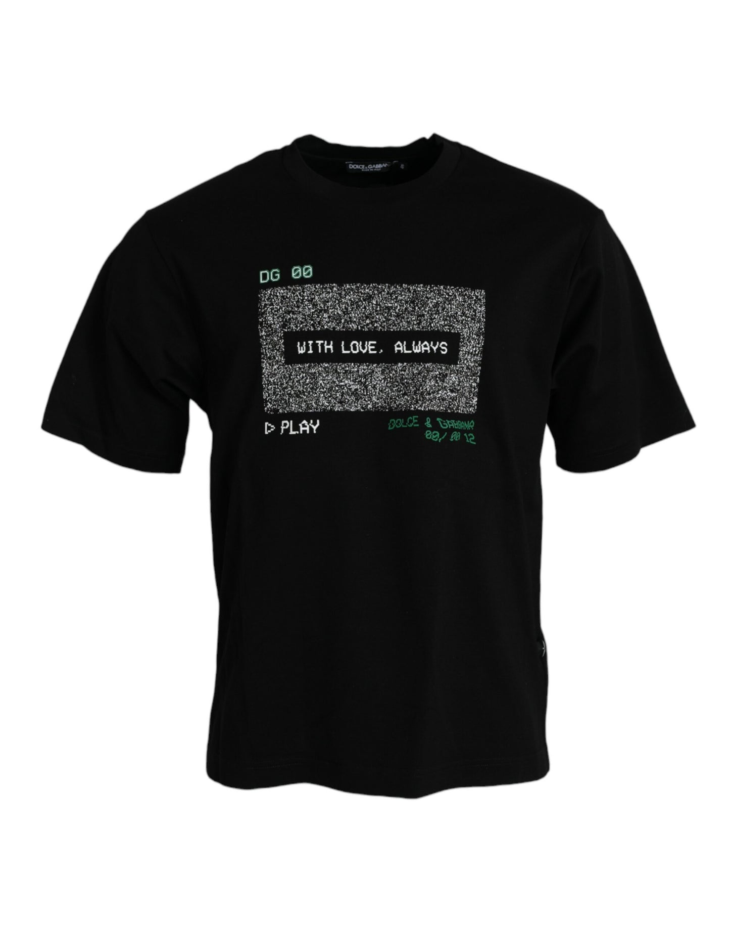 T-shirt ras du cou « Black With Love Always »