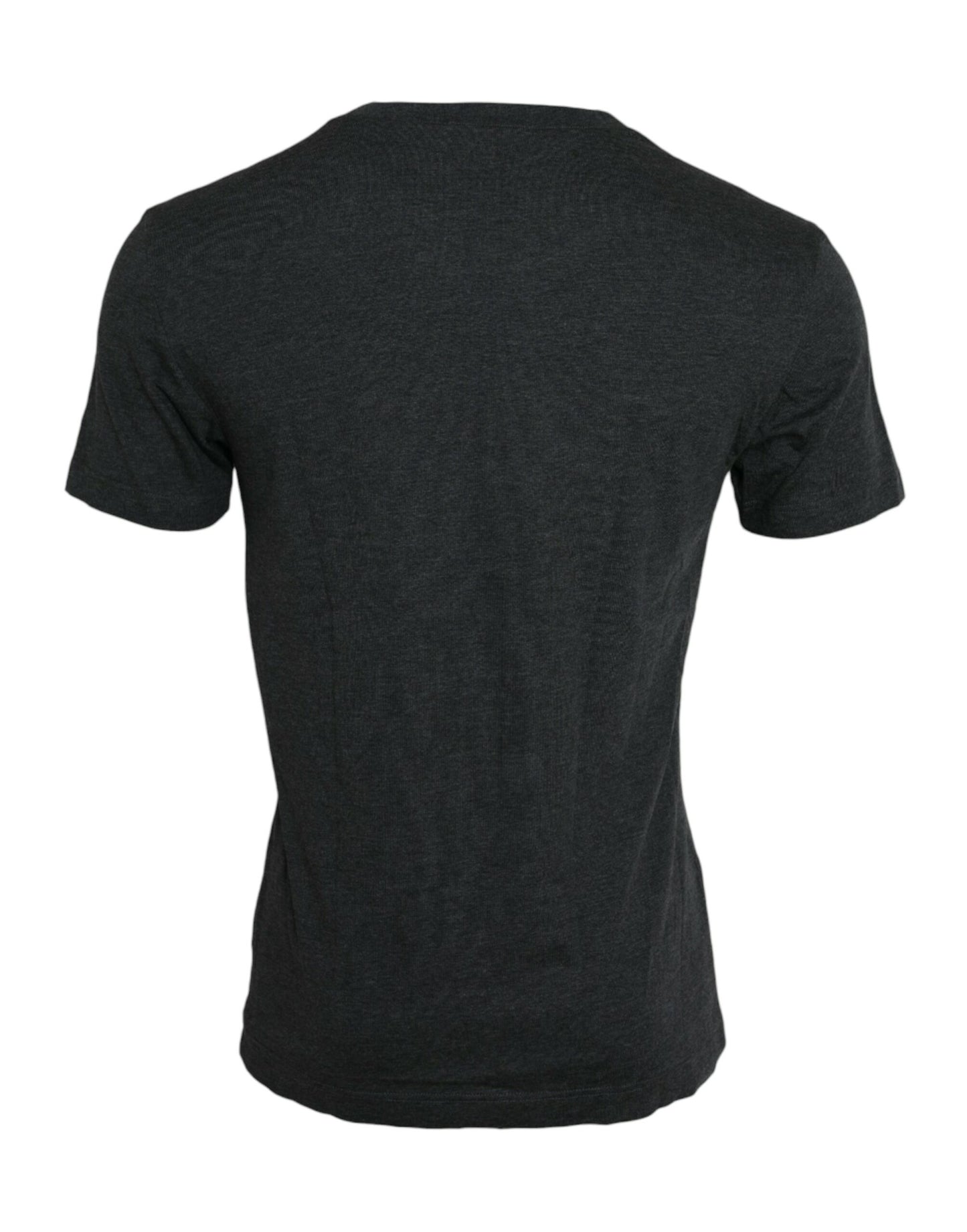T-shirt ras du cou à manches courtes et logo imprimé gris