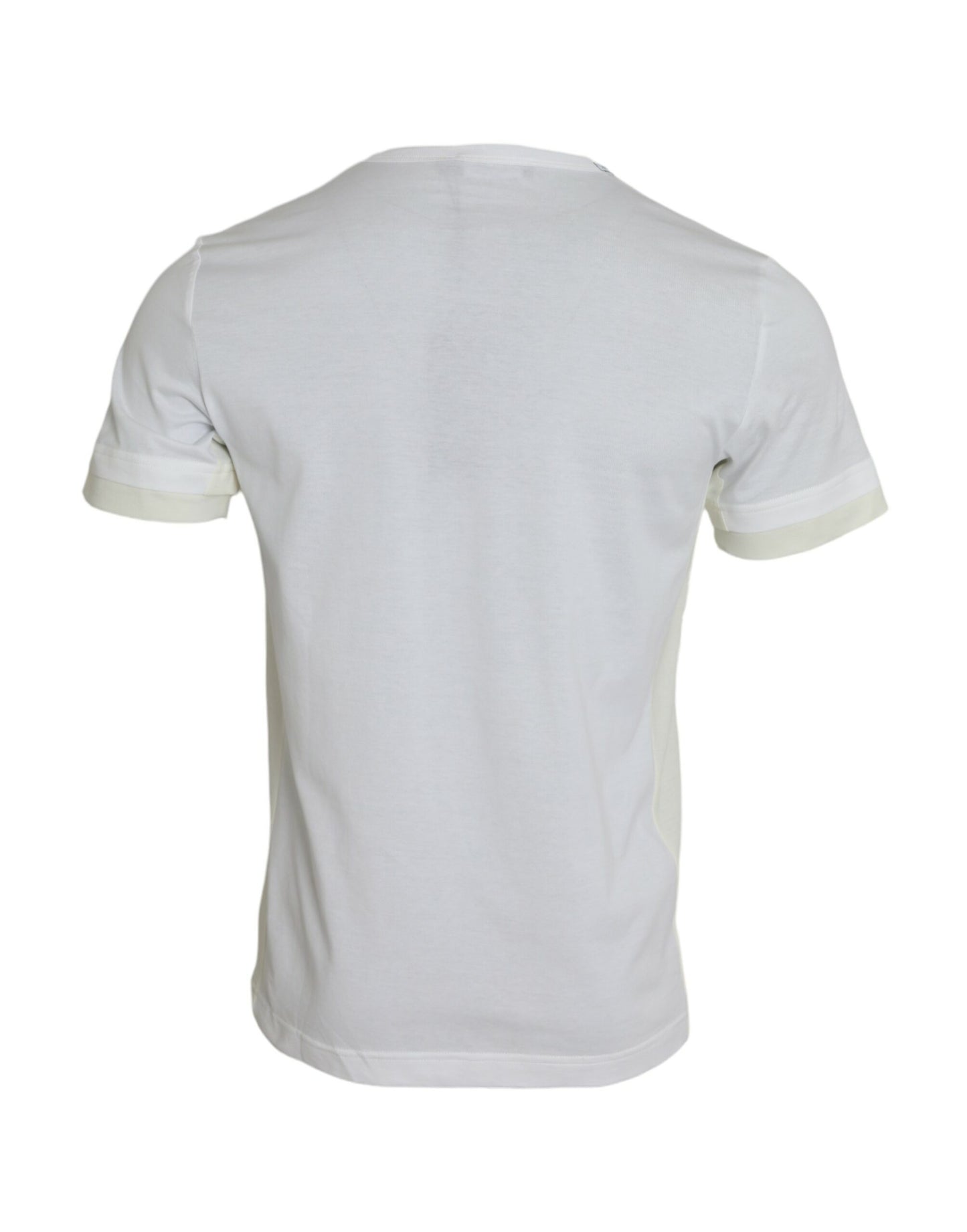 T-shirt à manches courtes en coton blanc avec poche