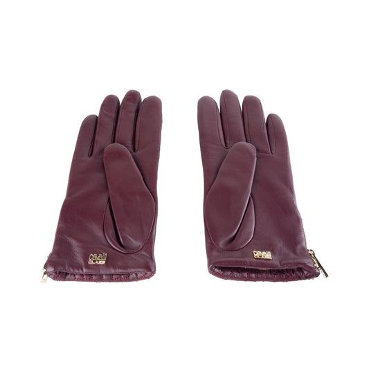 Gants en cuir d'agneau rouge pour femme