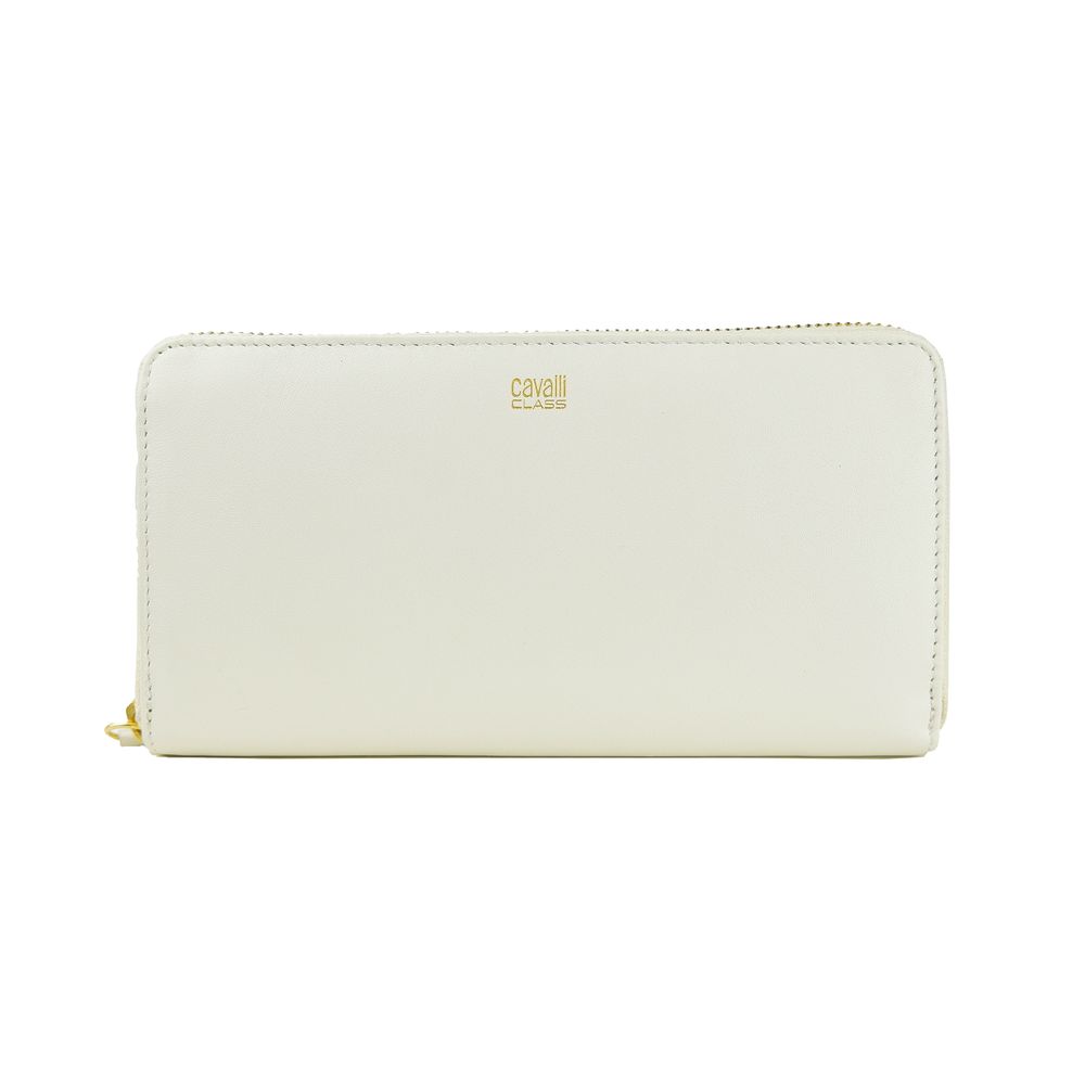 Cartera de mujer de piel de becerro blanca