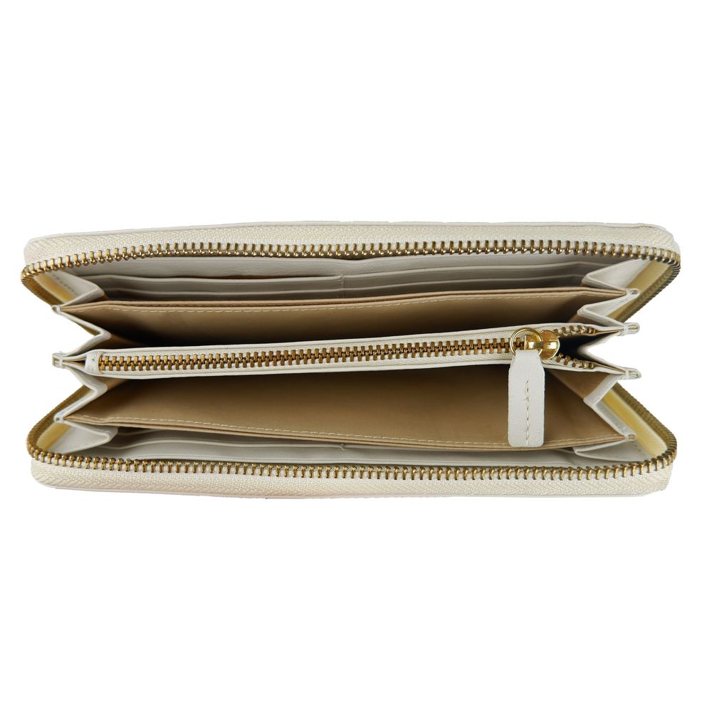 Cartera de mujer de piel de becerro blanca