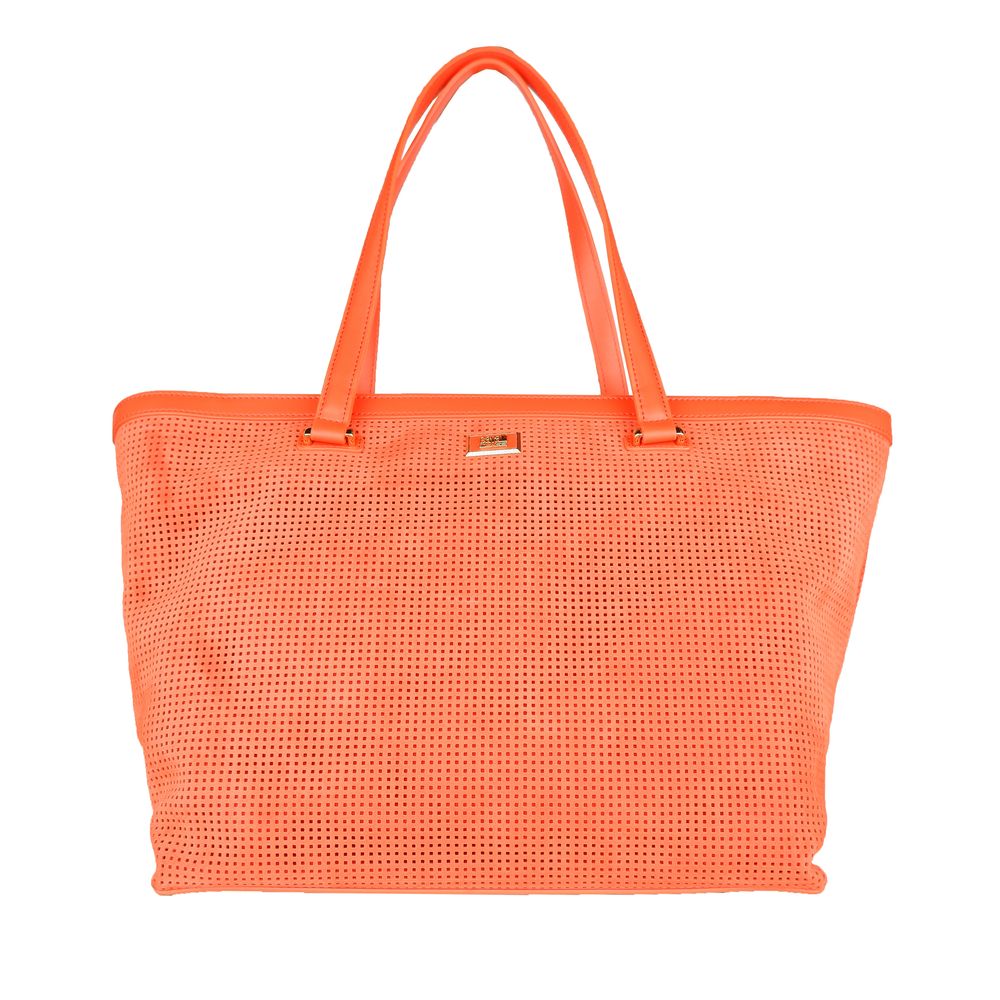 Sac à main femme en cuir de veau orange