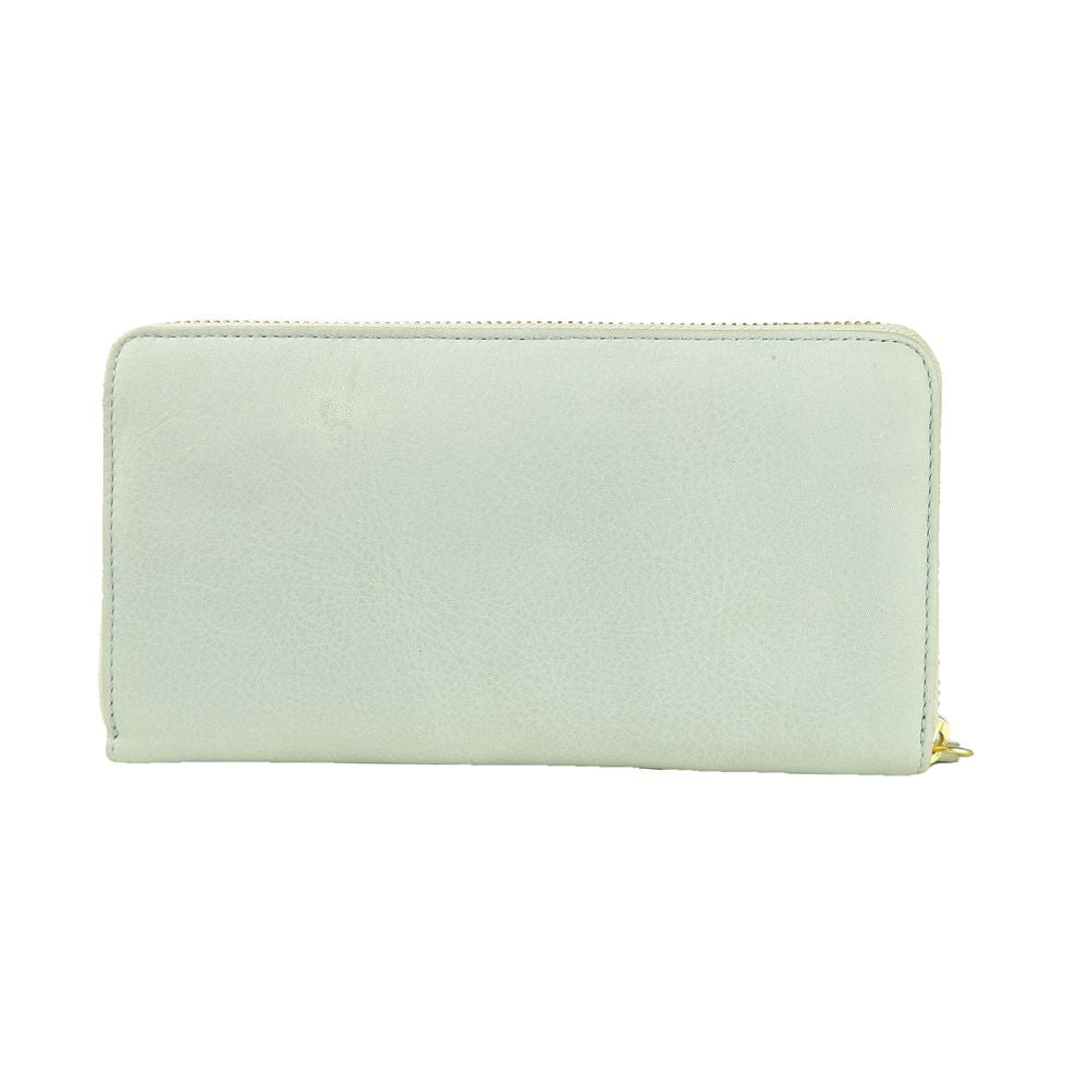 Cartera de mujer de piel de becerro gris