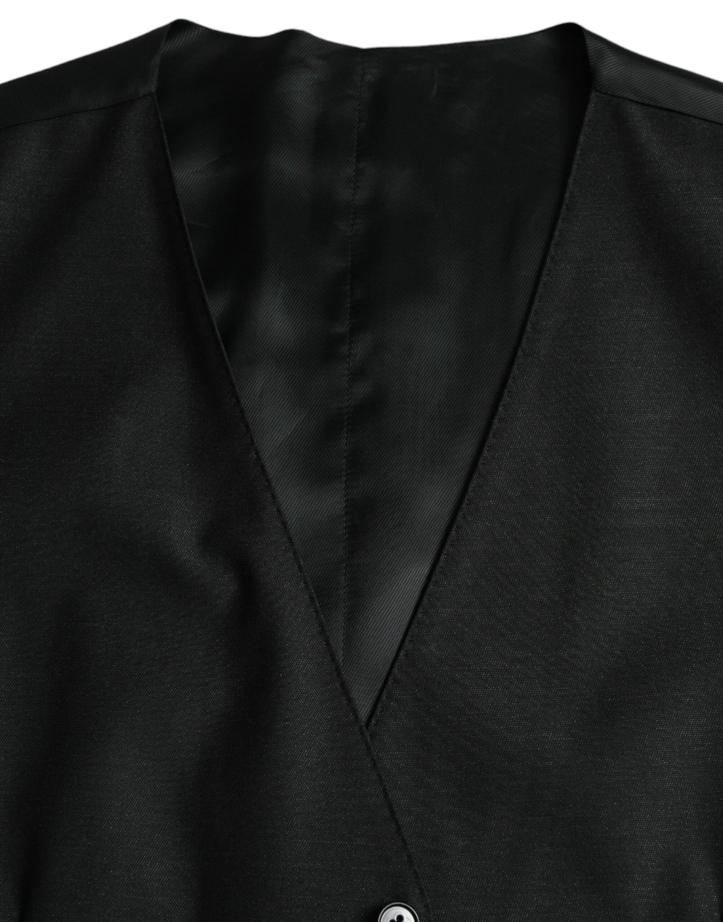 Chaleco formal de lana negro