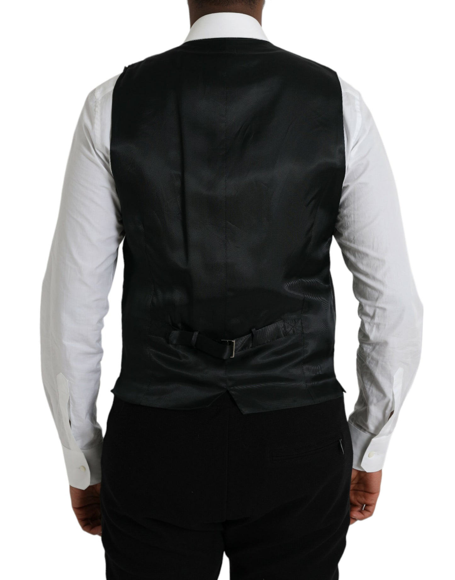 Gilet en coton noir, robe formelle