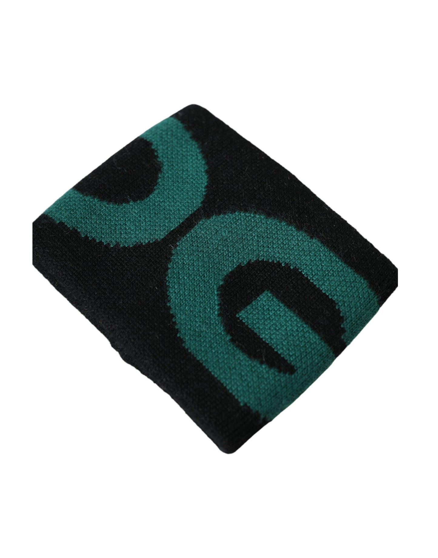 Pulsera con el logotipo de lana verde y negro #DGMILLENNIALS