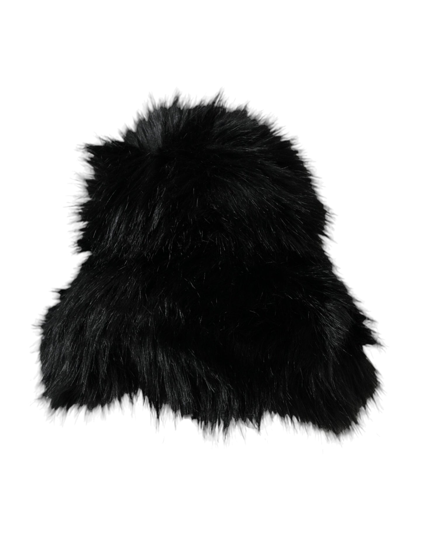 Bob en fausse fourrure noire pour femme