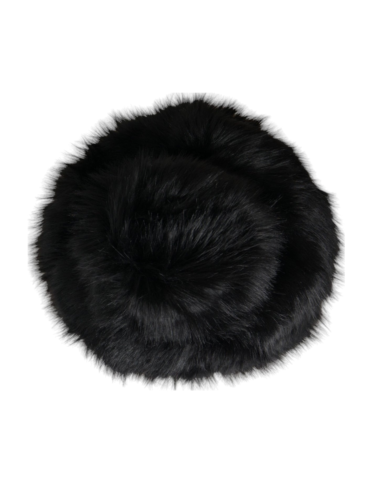 Bob en fausse fourrure noire pour femme