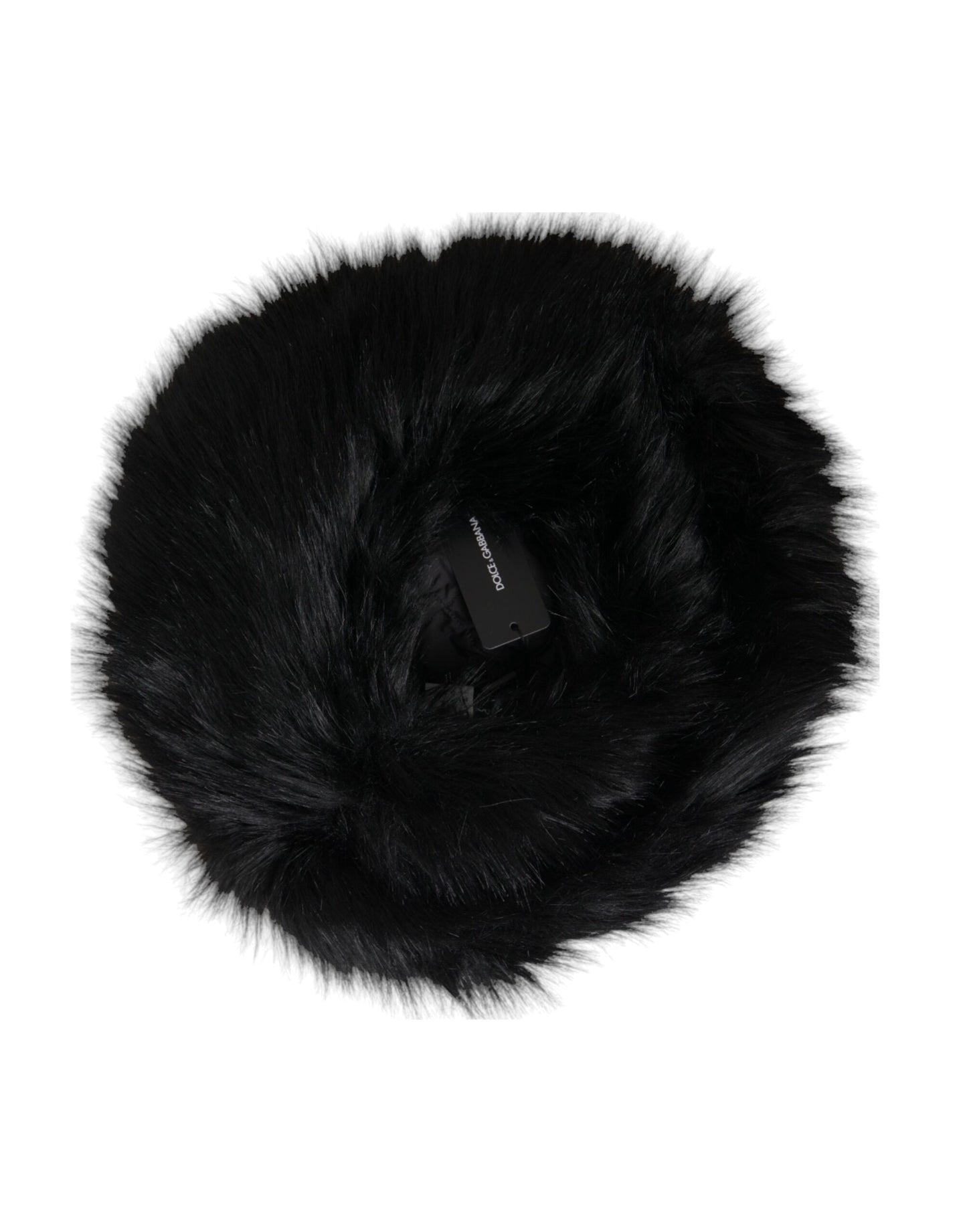 Bob en fausse fourrure noire pour femme
