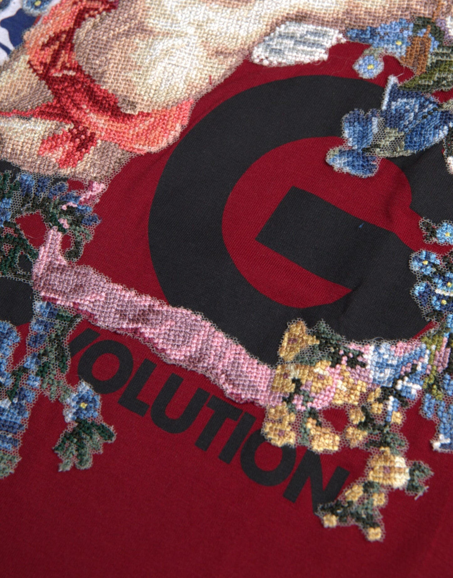 T-shirt graphique multicolore à manches courtes