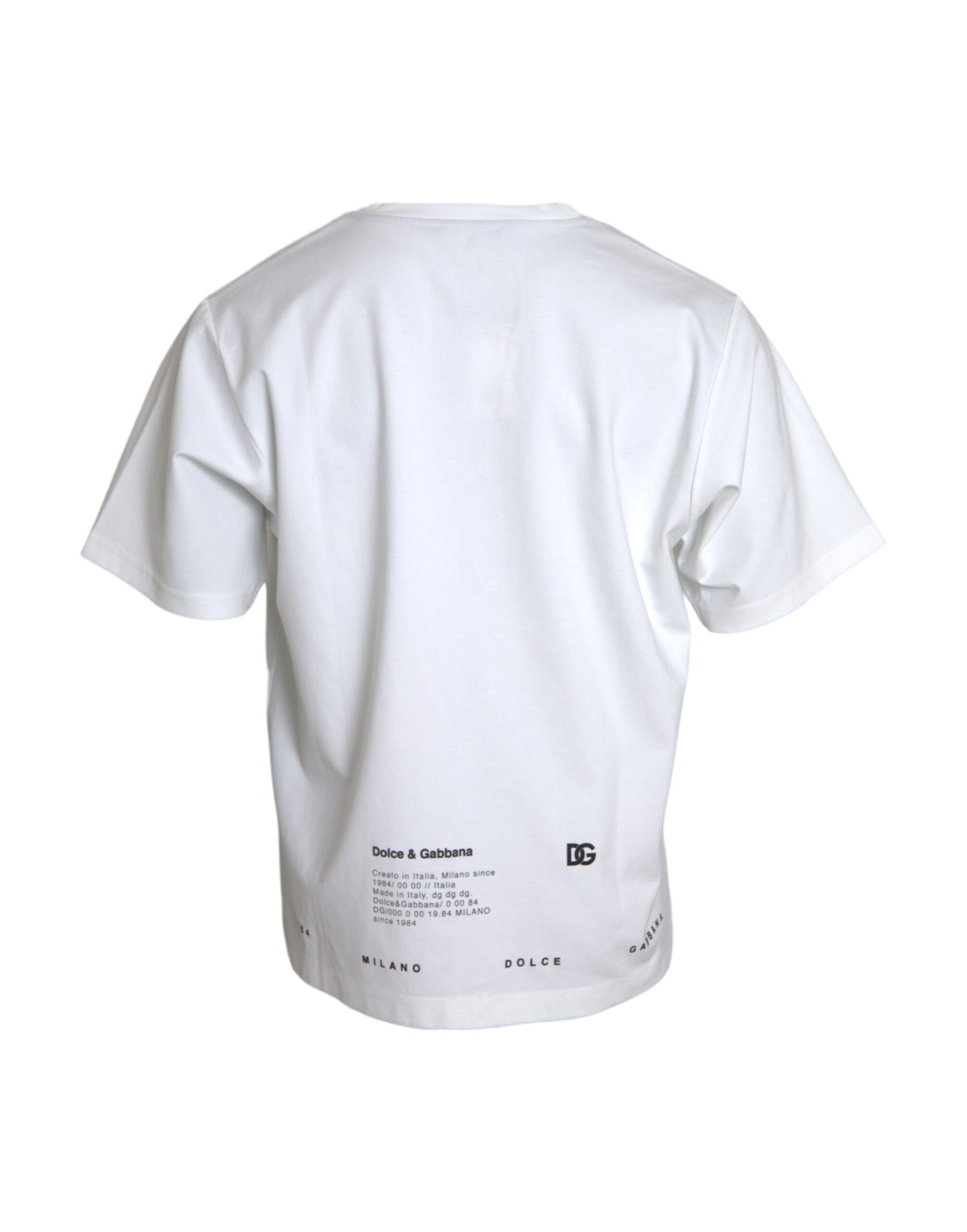 T-shirt homme en coton imprimé lèvres rouges et blanches