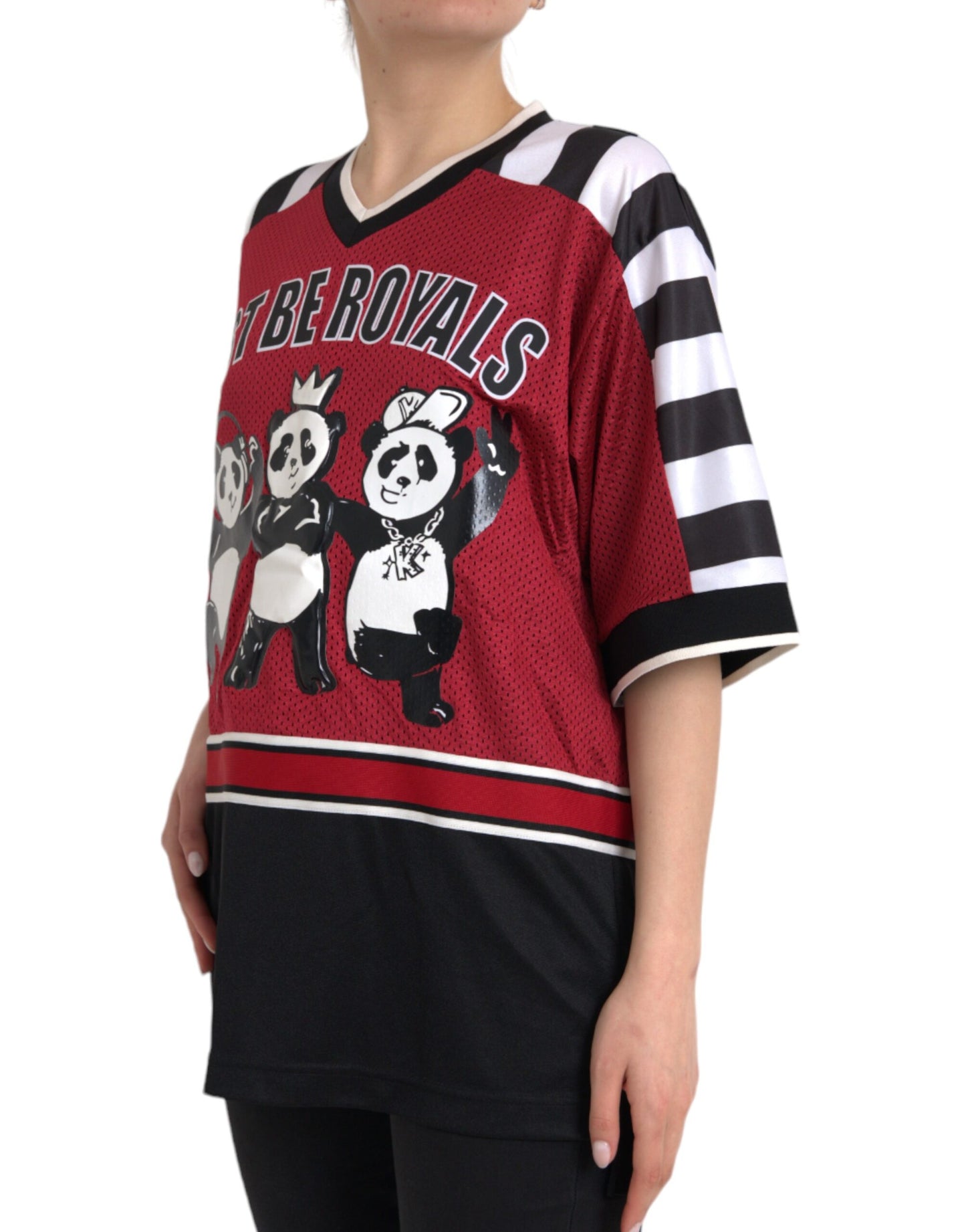 T-shirt surdimensionné Panda Royals multicolore