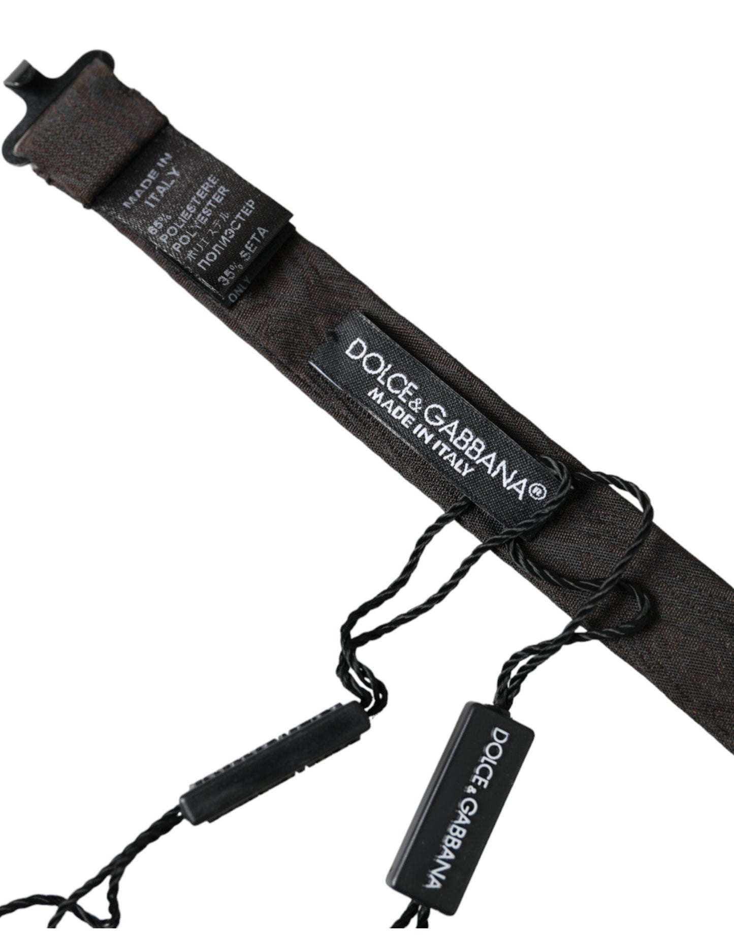 Nœud papillon ajustable en soie noire pour homme