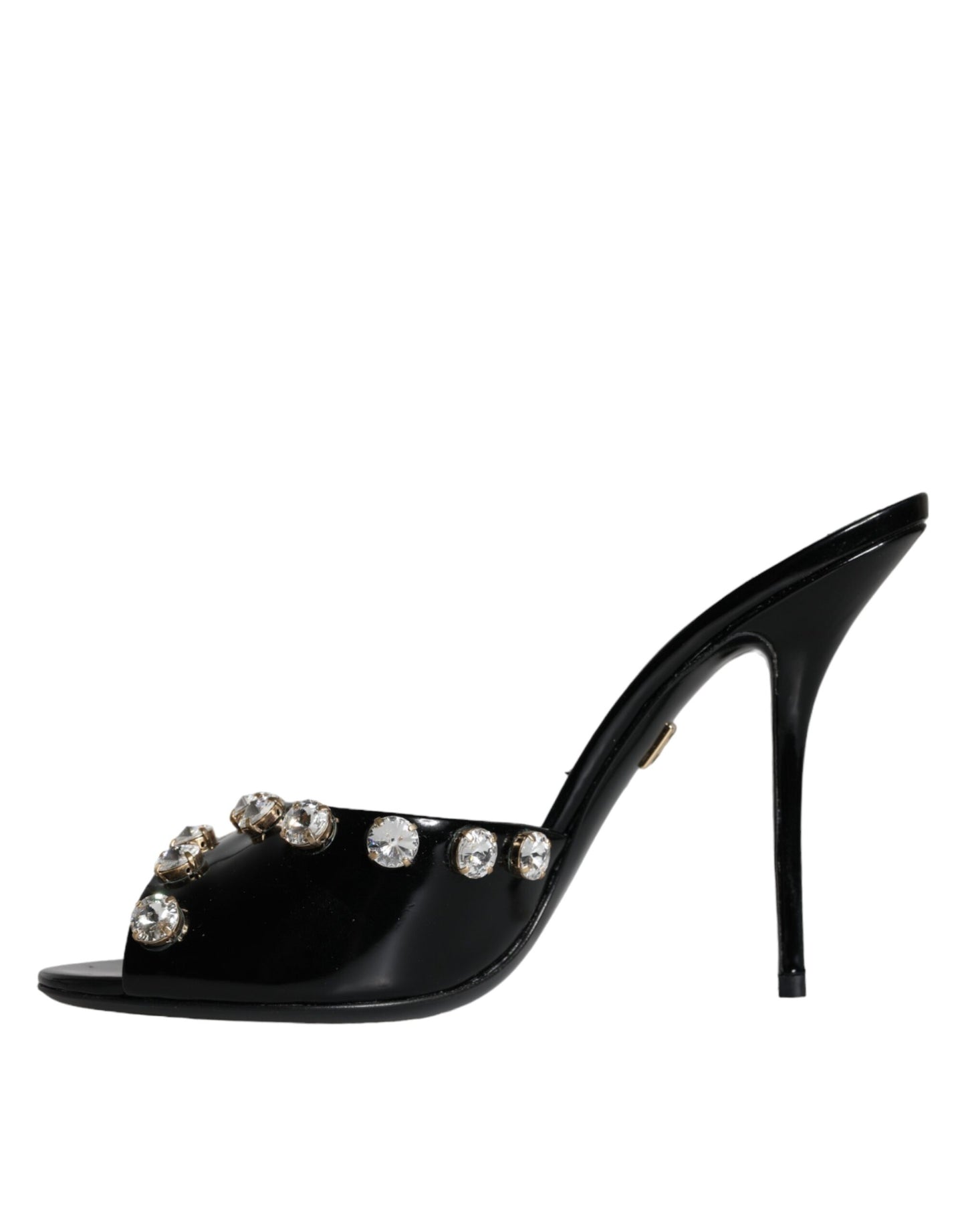 Sandalias Keira con tacones de cristal negro