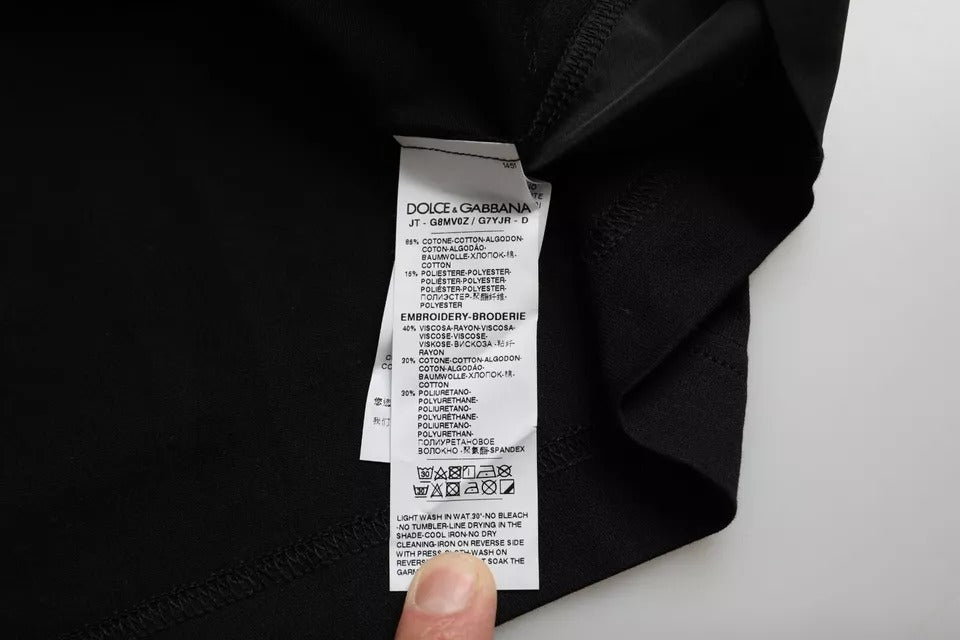 T-shirt homme à manches courtes et poche en coton noir