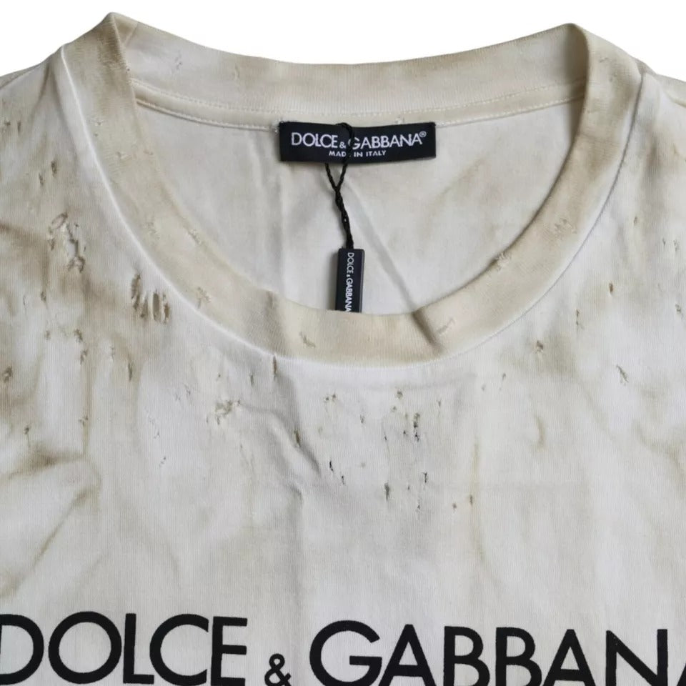 T-shirt ras du cou en coton avec logo Off White