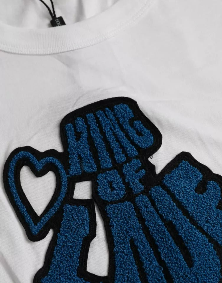 T-shirt col rond manches courtes blanc King Of Love