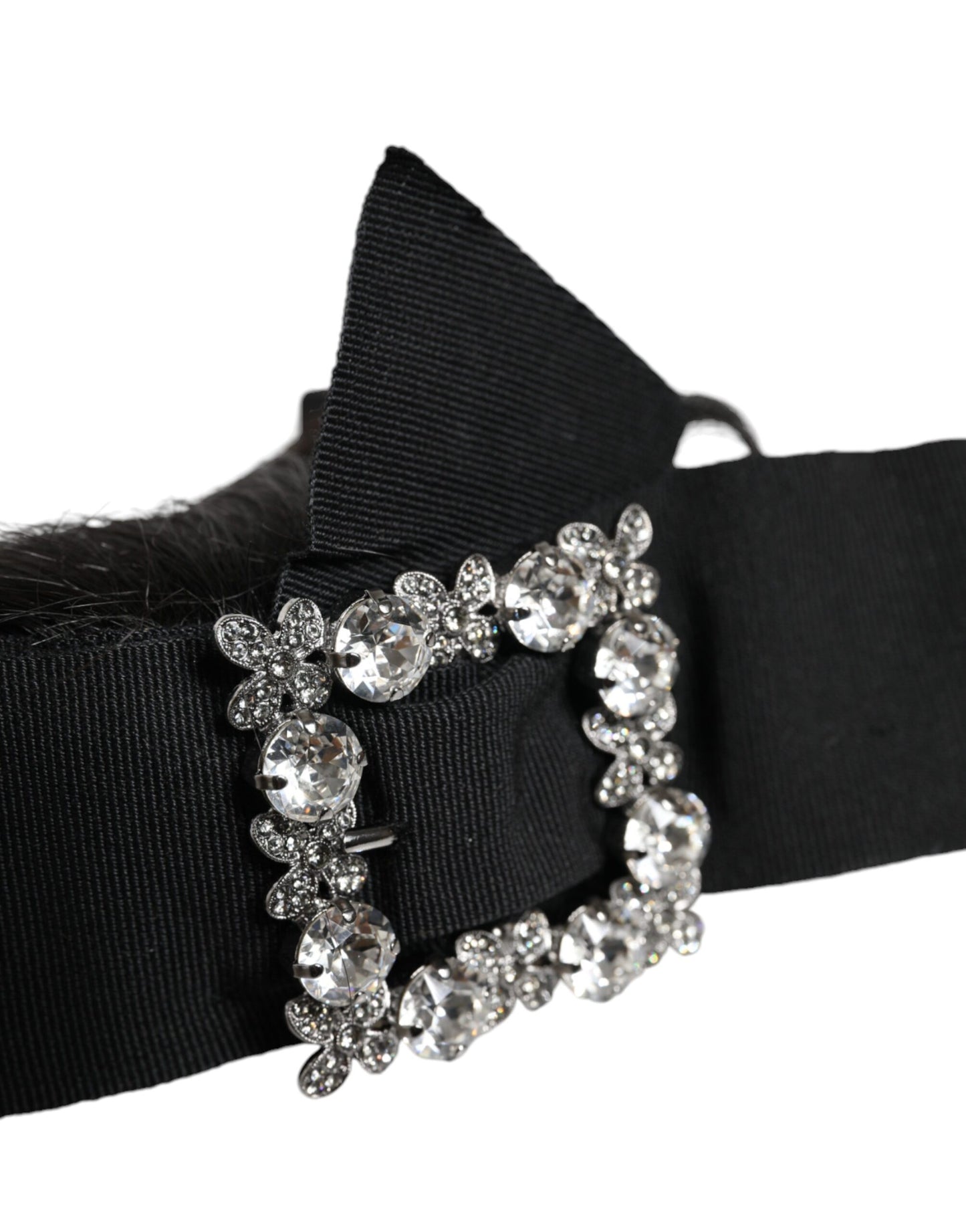Diadema de cristal para parrucchiera de pelo negro