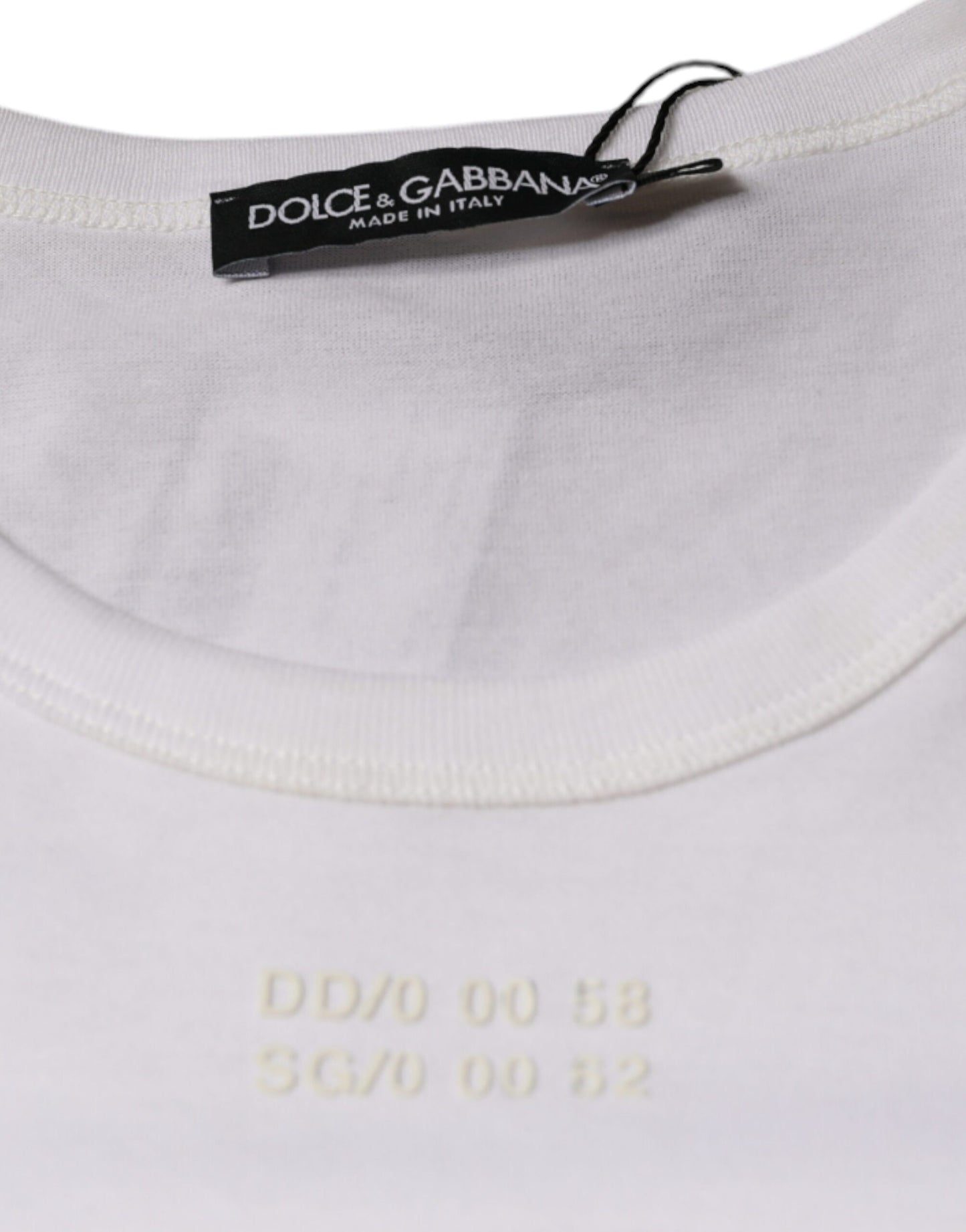 T-shirt à manches courtes en coton blanc avec poche