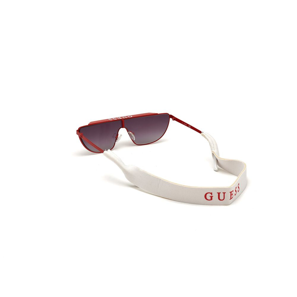 Lunettes de soleil en métal rouge