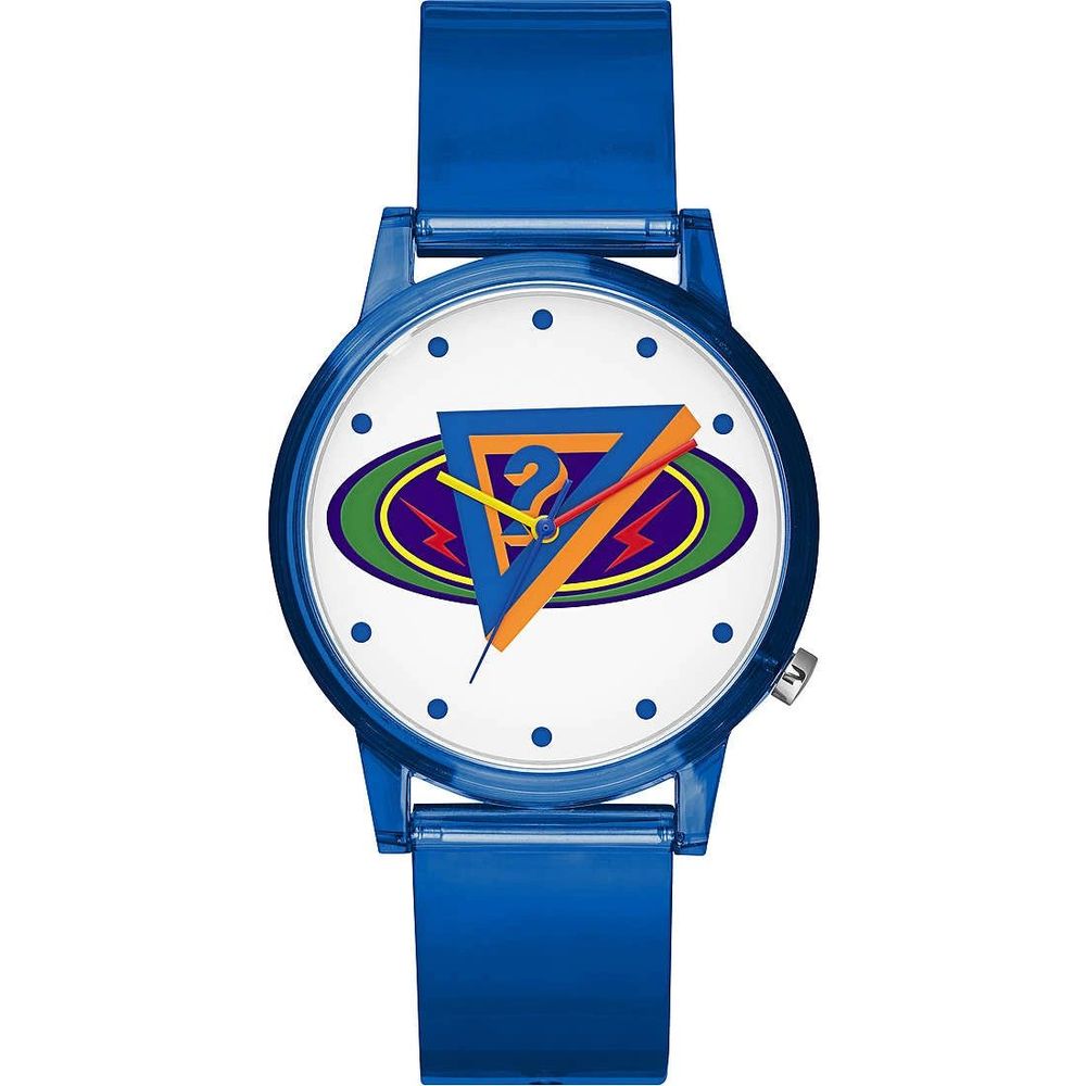 Montre en résine bleue