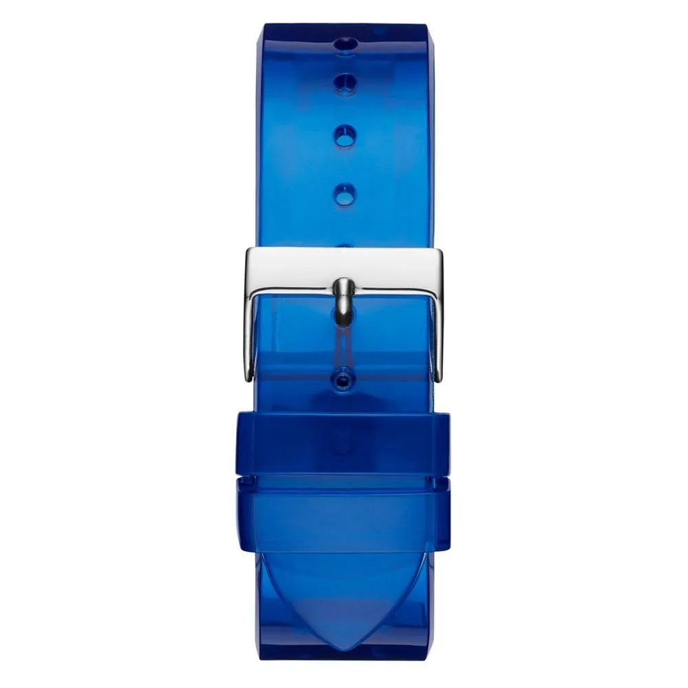 Montre en résine bleue