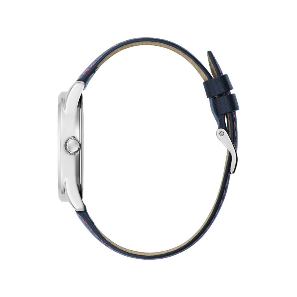 Montre en cuir bleu
