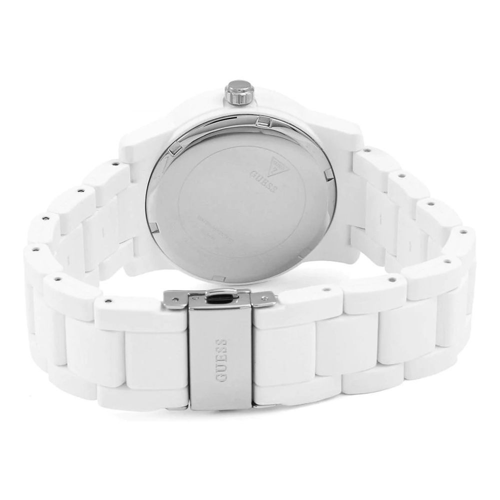 Montre en caoutchouc blanc