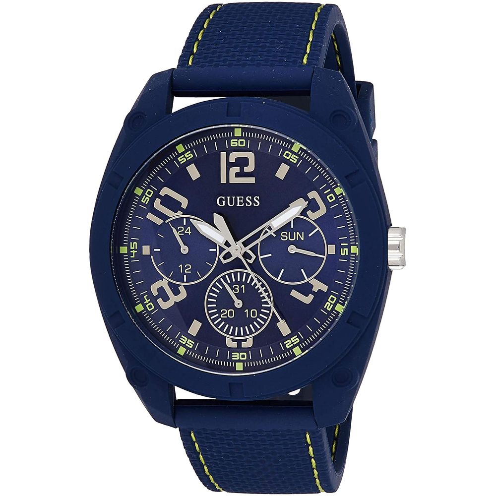 Montre en caoutchouc bleu