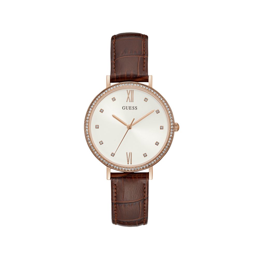 Montre en cuir marron