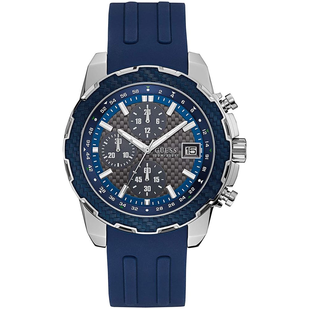Montre en caoutchouc bleu