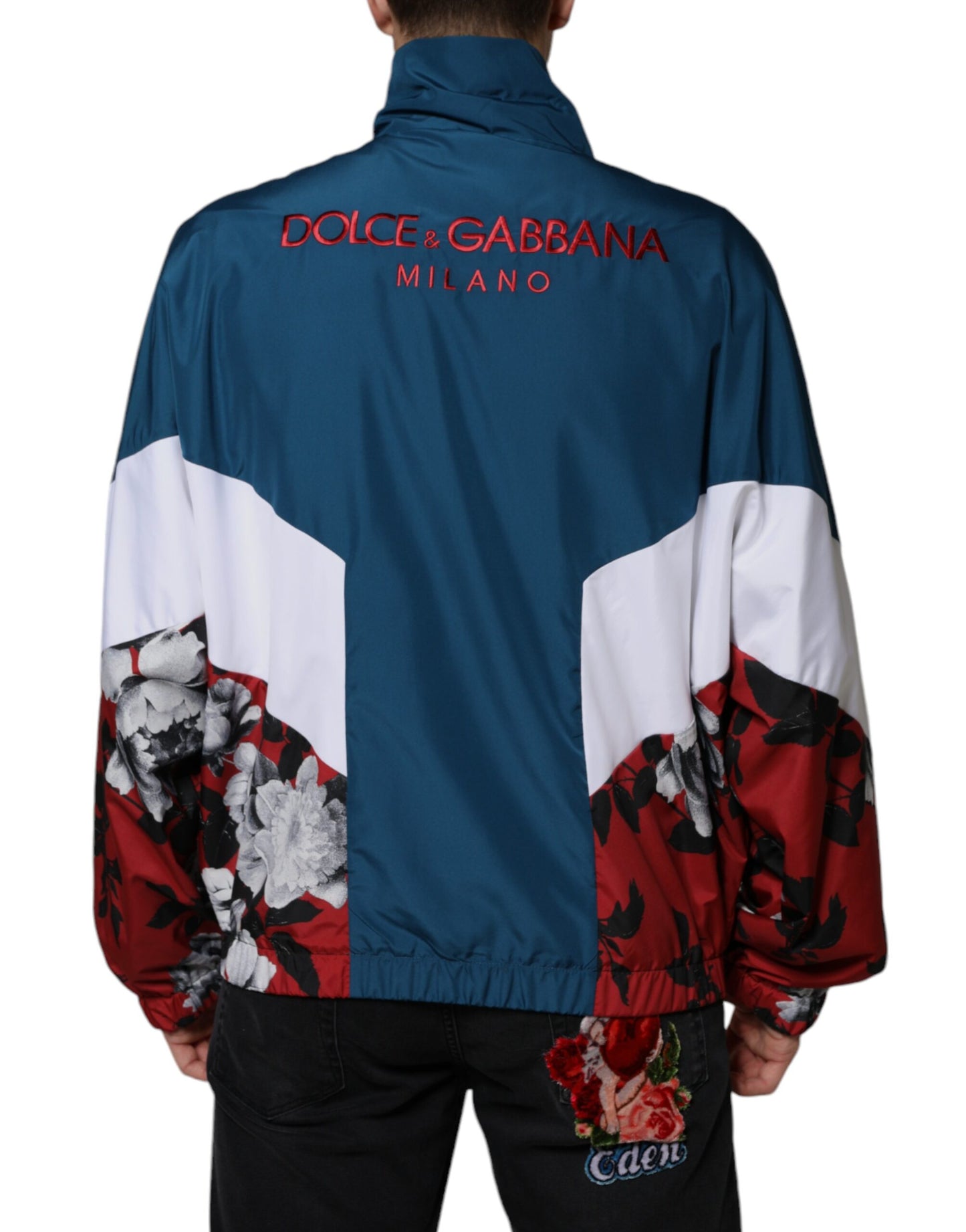 Veste zippée multicolore en polyester