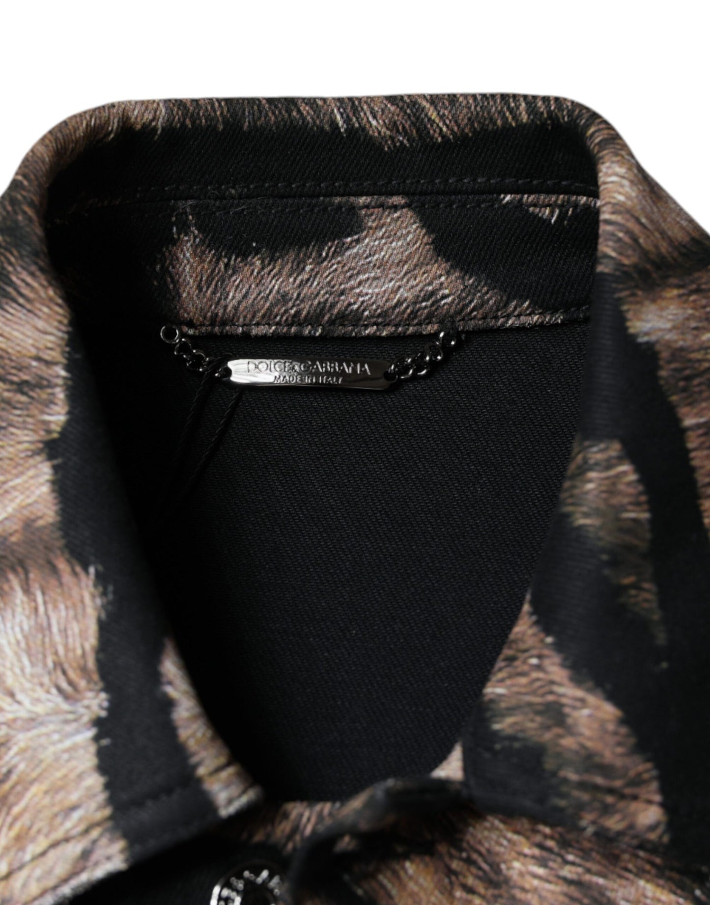 Veste à col boutonné Brown Tiger