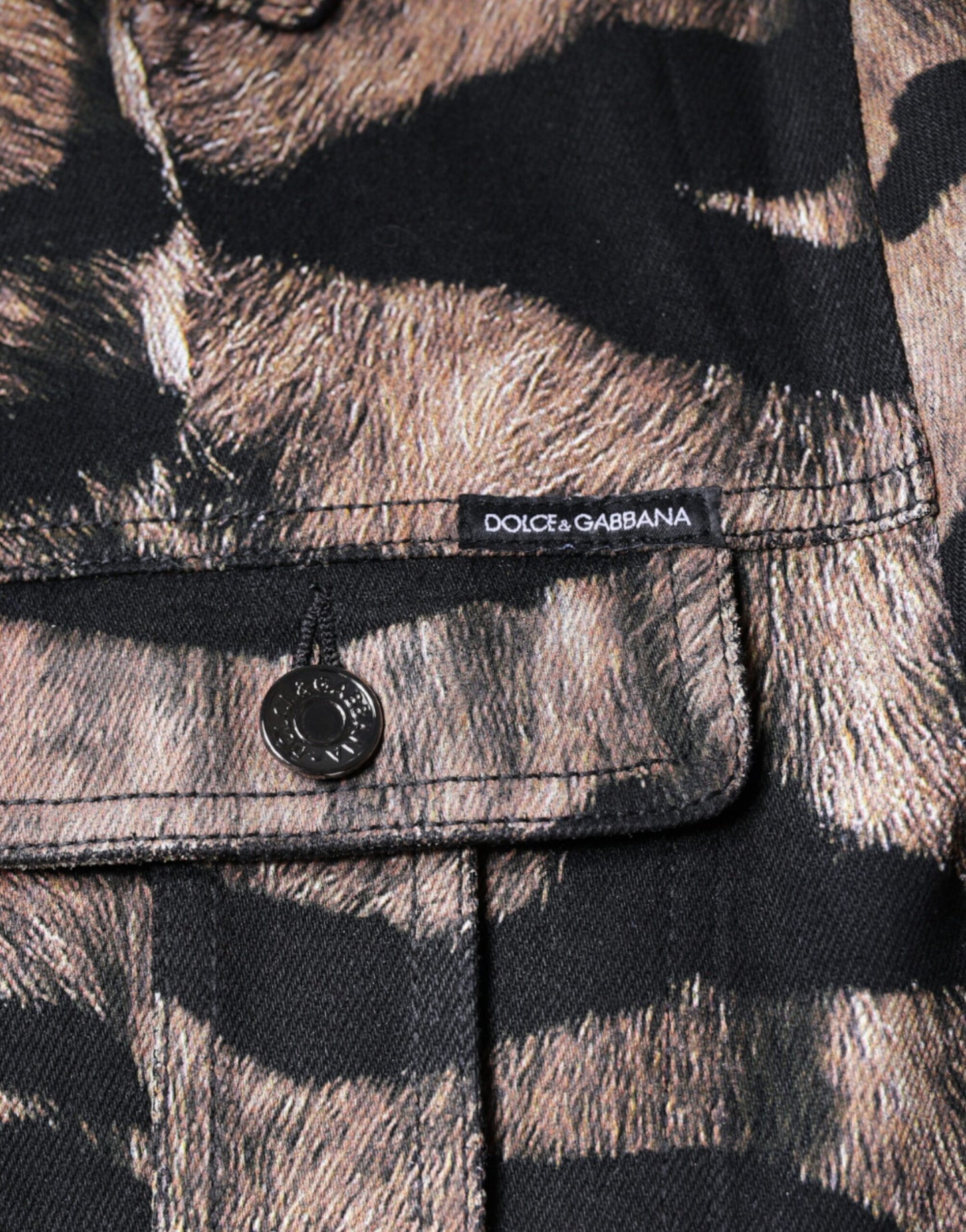Veste à col boutonné Brown Tiger