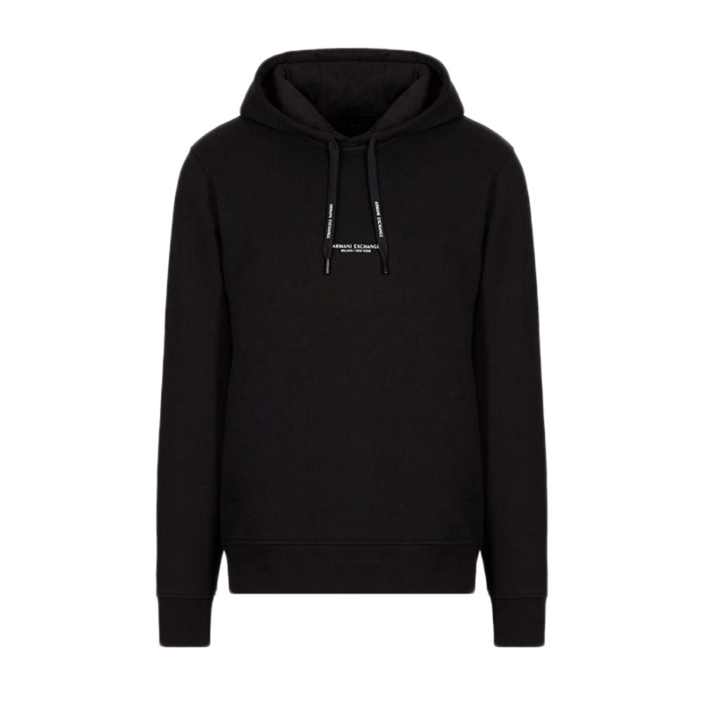 Black Cotton Hoody