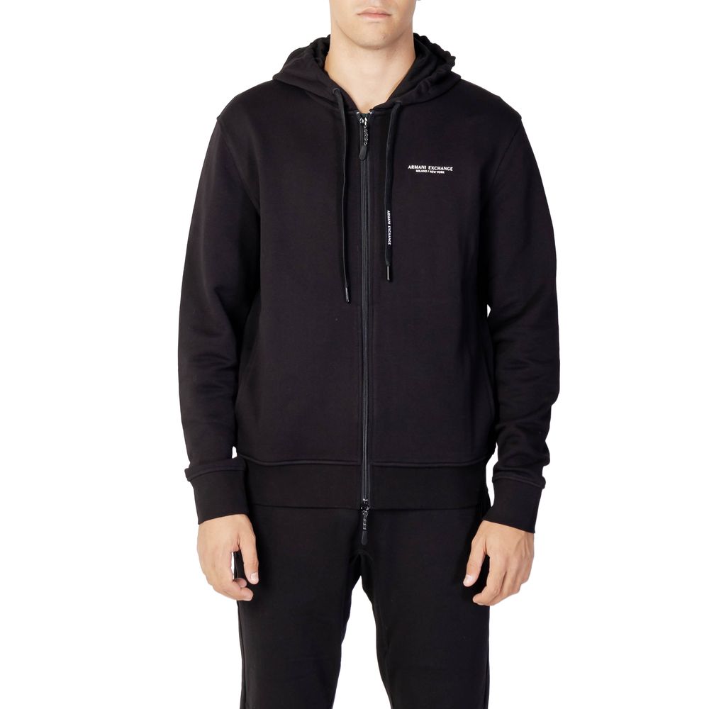 Black Cotton Hoody
