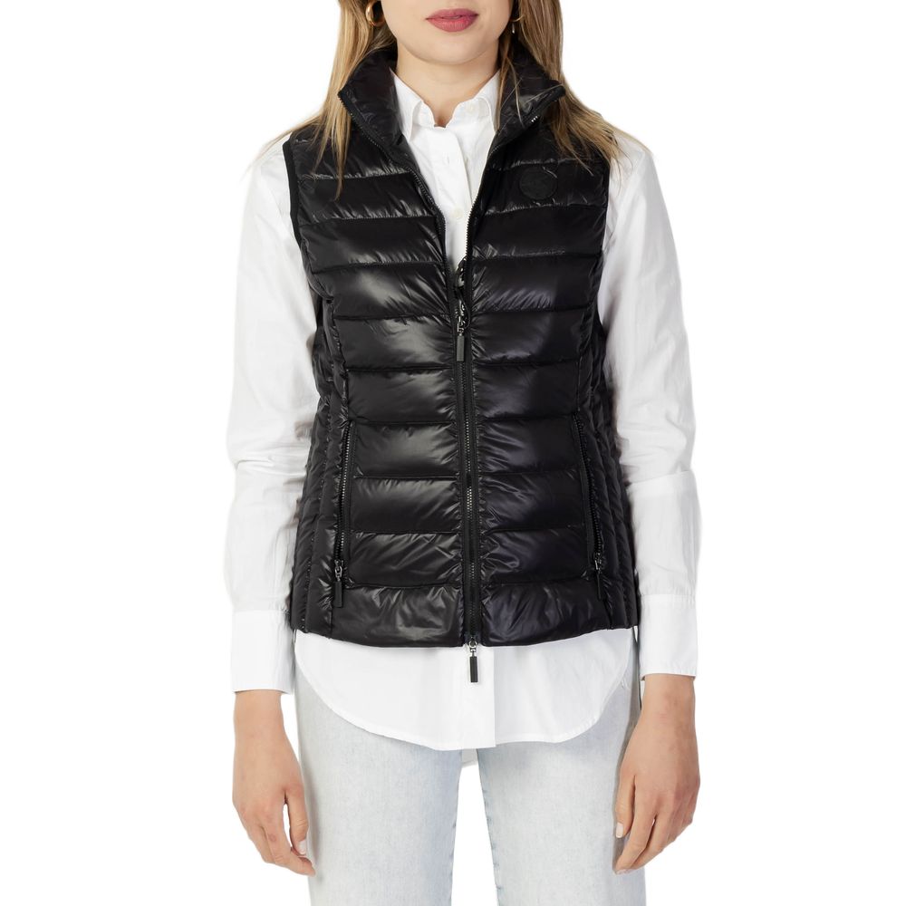 Veste sans manches en polyester noir