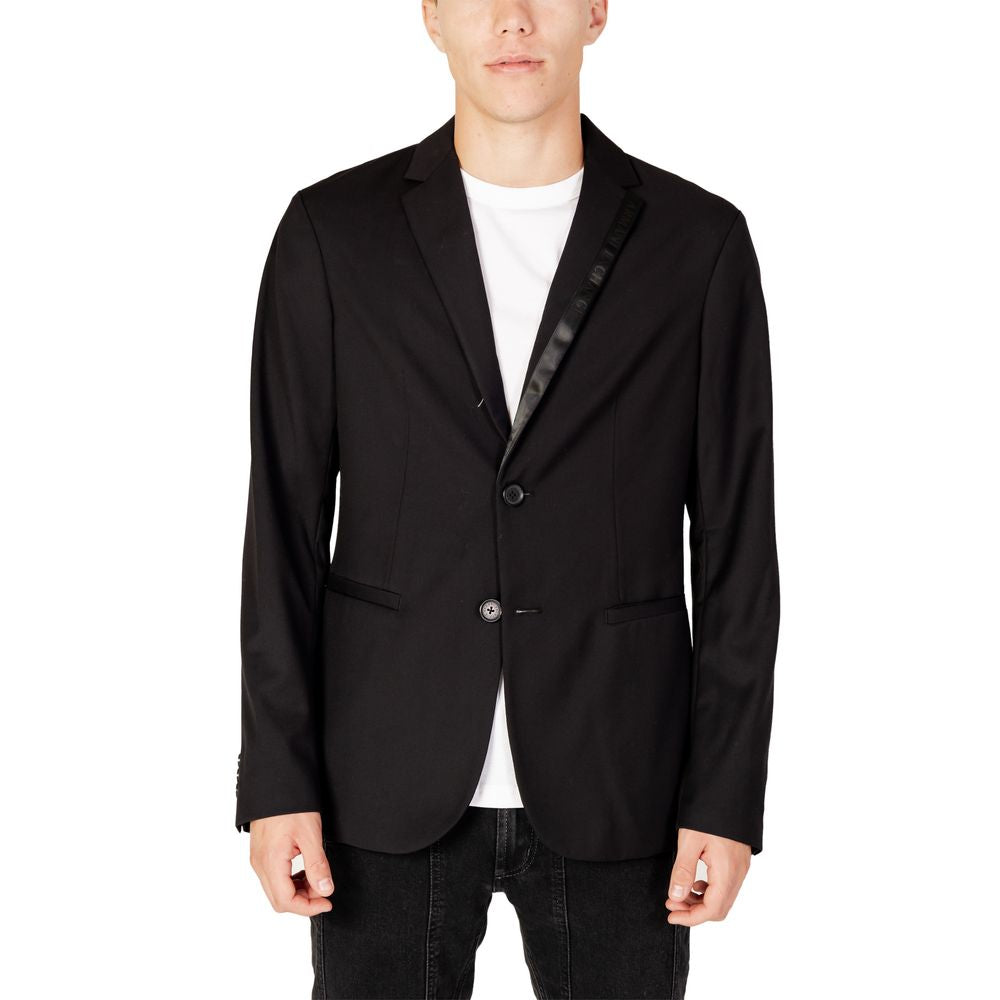 Blazer en polyester noir