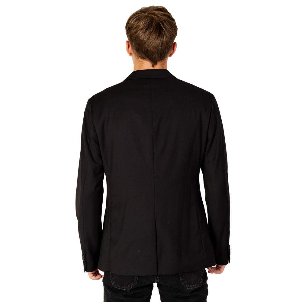 Blazer en polyester noir