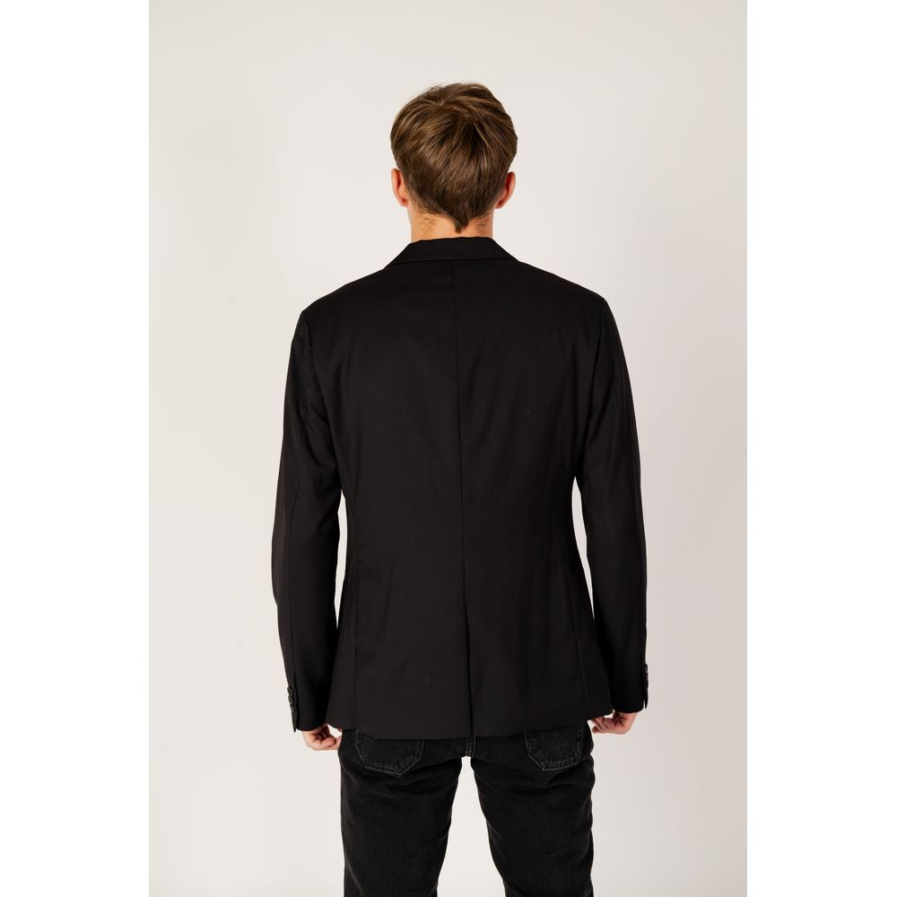 Blazer en polyester noir